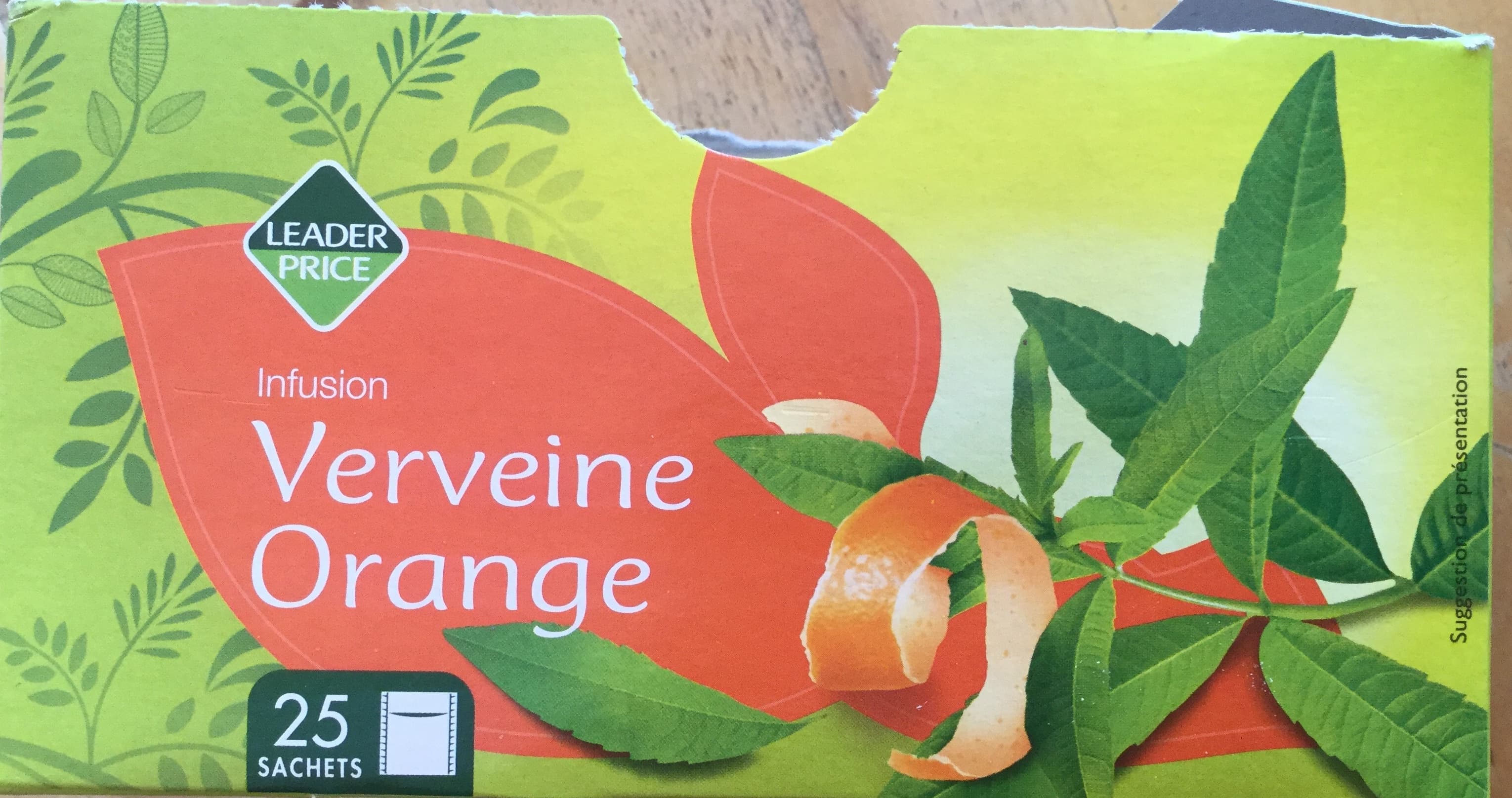 Leader Price Infusion Verveine Orange packshot