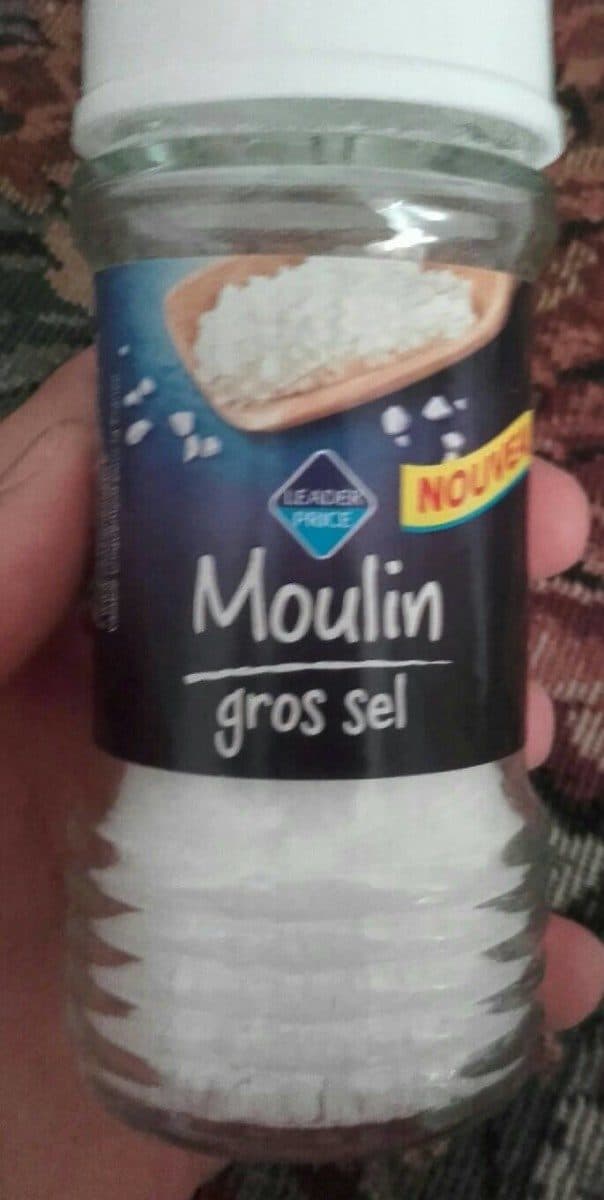 Leader Price Moulin gros sel packshot