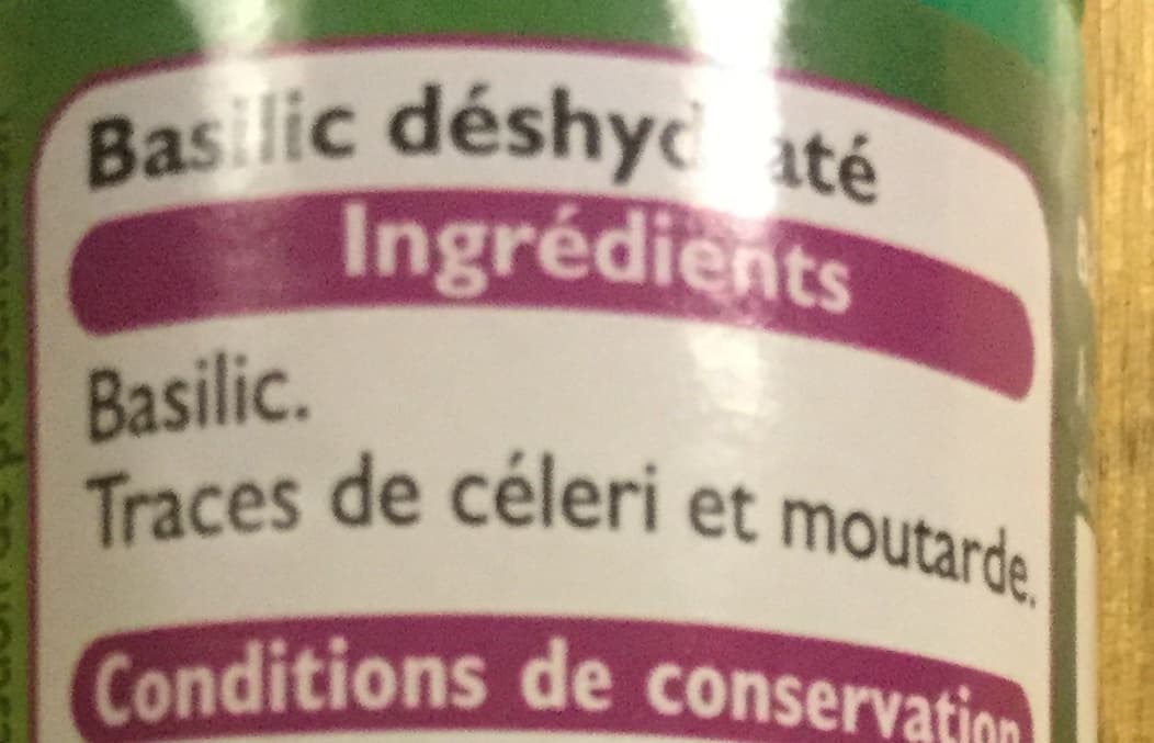 Leader Price Basilic entier packshot