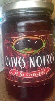 Leader Price Olives noires à la grecque packshot