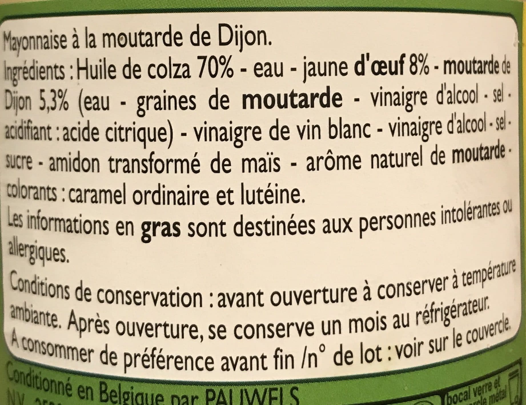 Leader Price Mayonnaise a la moutarde de Dijon packshot