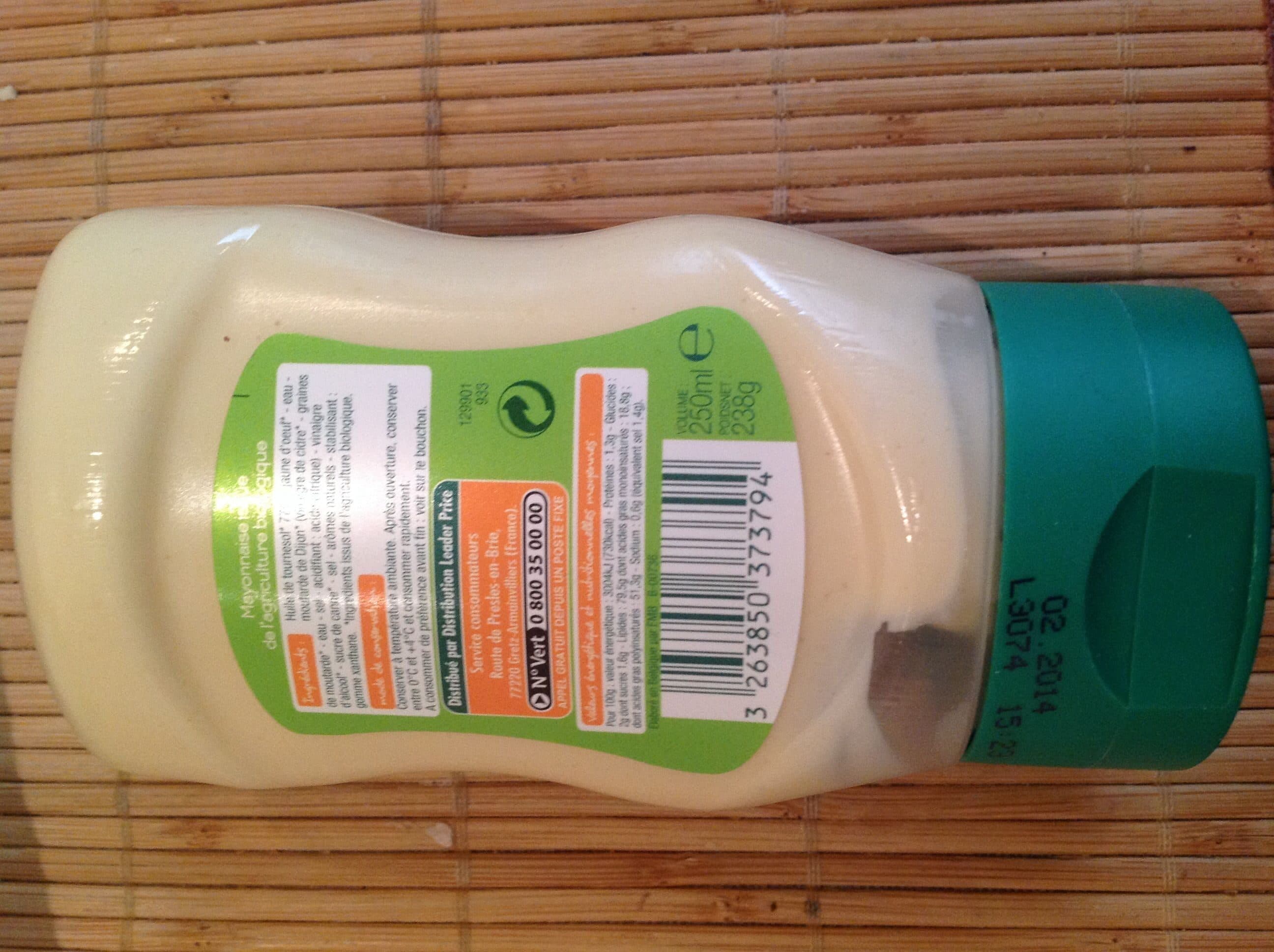 Leader Price Mayonnaise bio packshot
