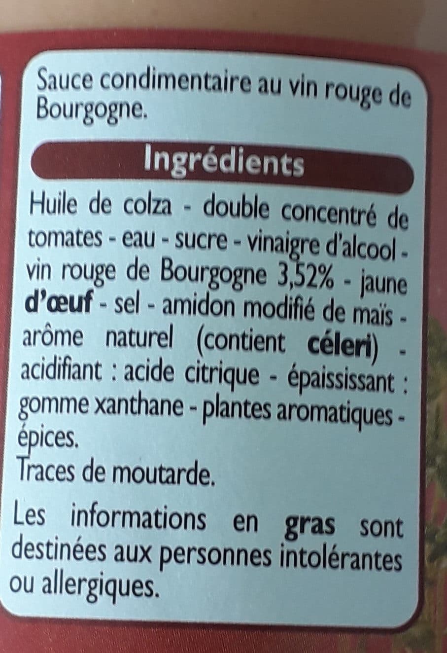 Leader Price Sauce Bourguignonne packshot