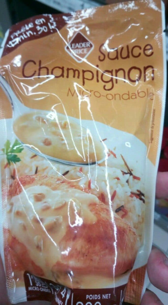 Open Food Facts Sauce Champignon Micro Ondable packshot