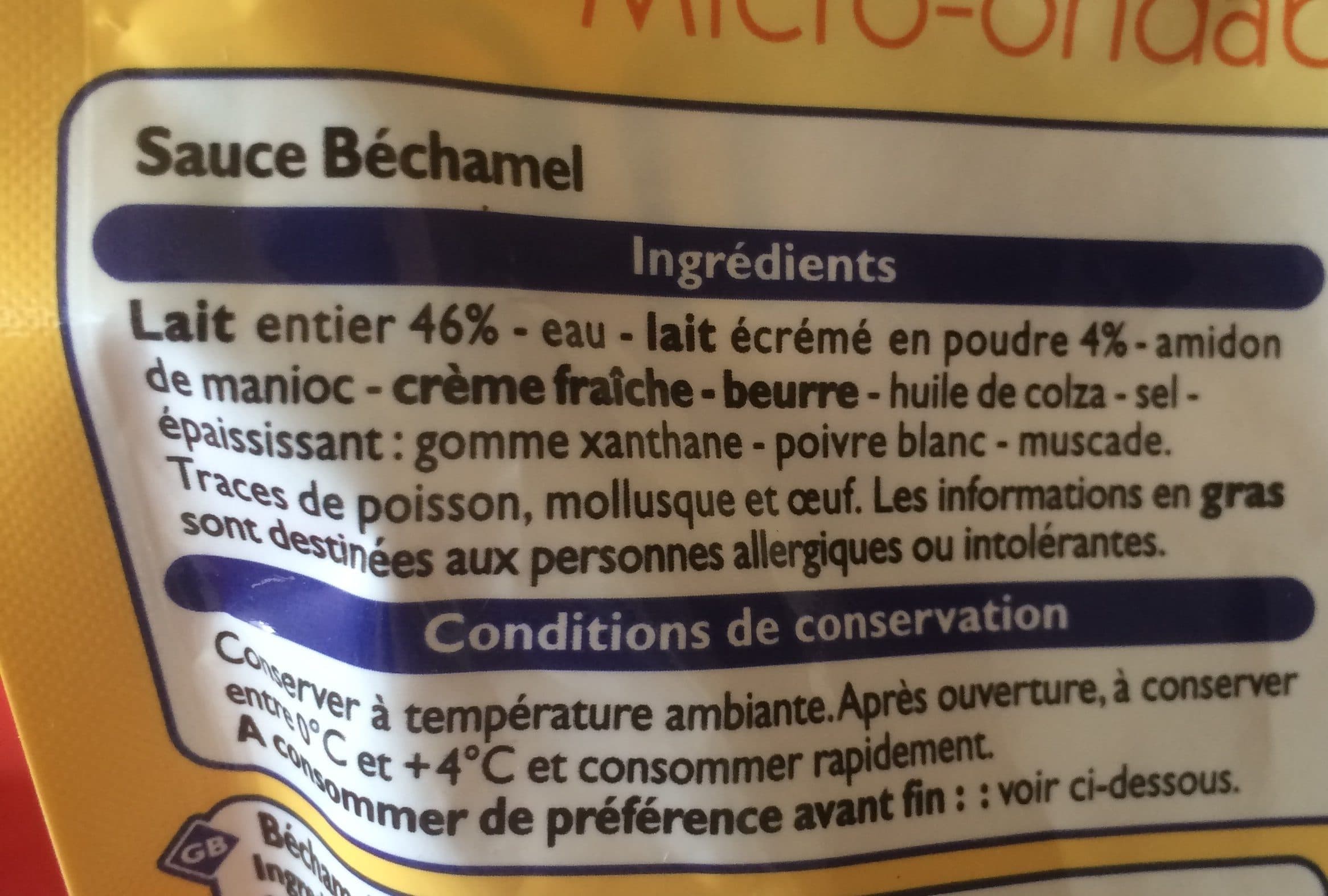 Leader Price Sauce bechamel packshot