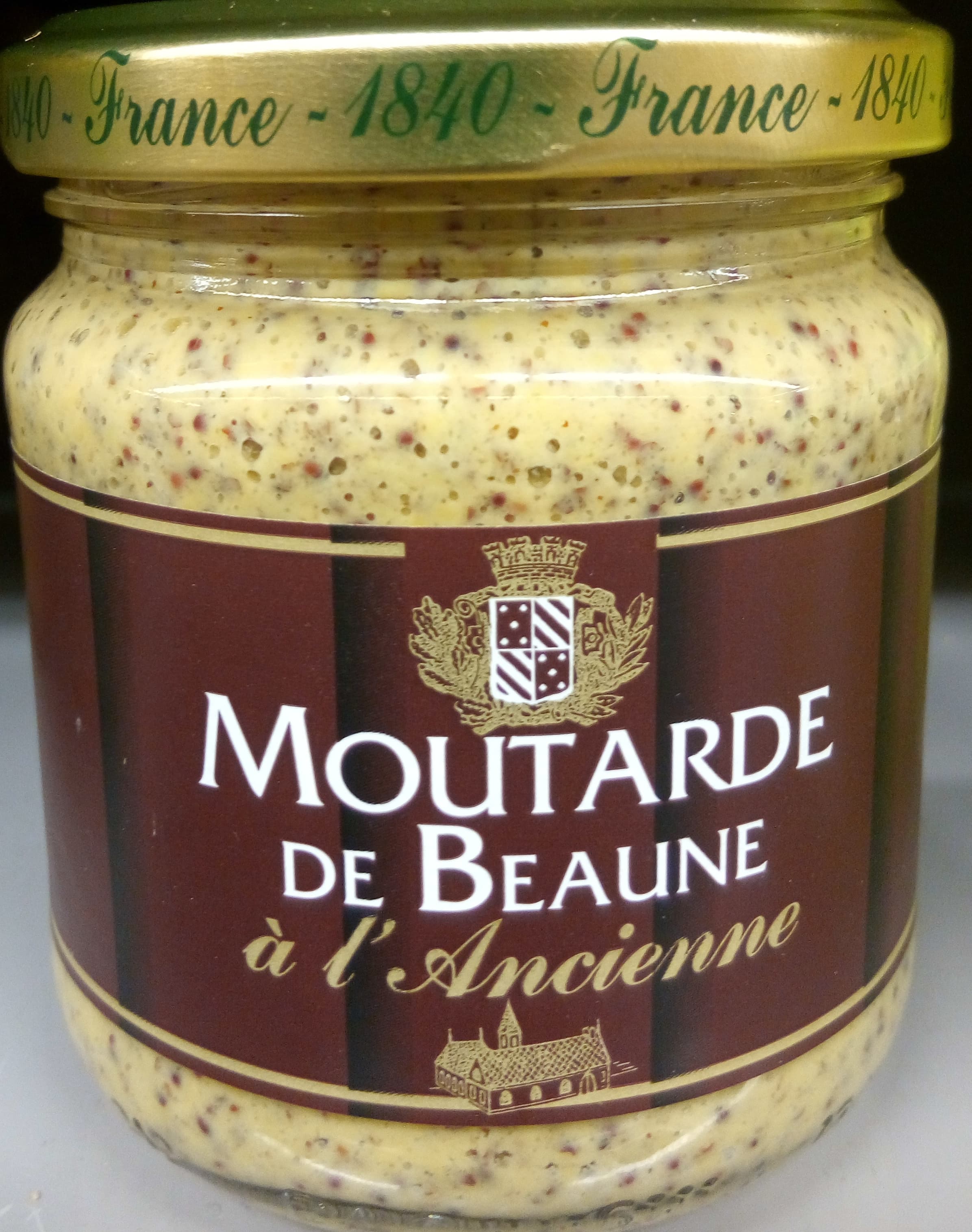 Ets Baud Moutarde de Beaune à l'ancienne packshot