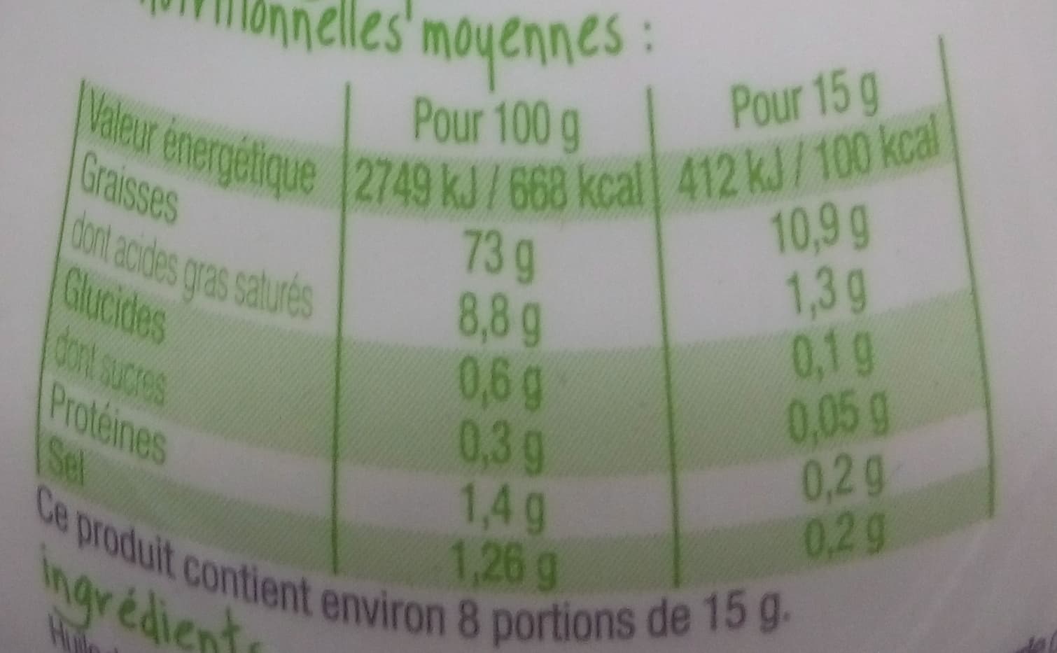 Marché Franprix Mayonnaise à la Pulpe de Citron Vert packshot