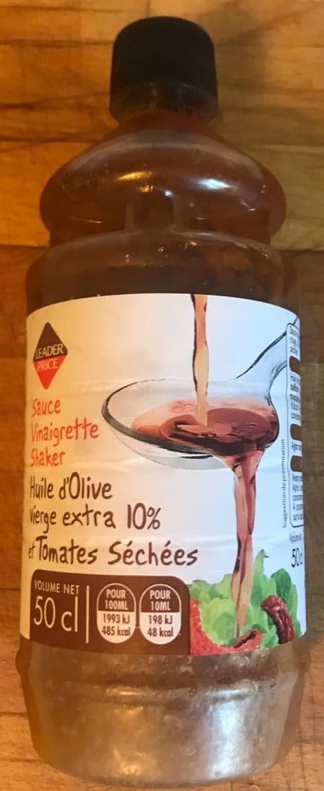Leader Price Sauce Vinaigrette aux Tomates Séchées packshot