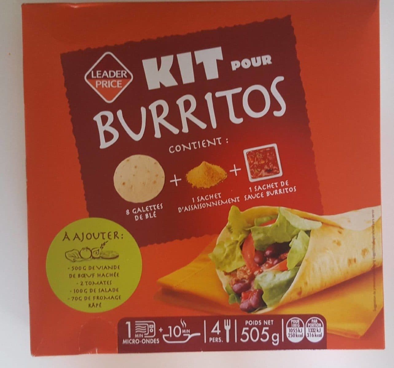 Leader Price Kit pour Burritos packshot