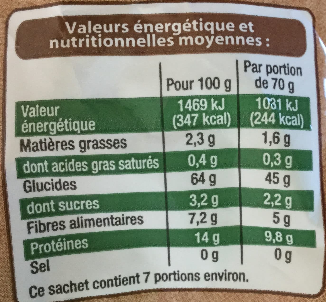 Leader Price Fusilli au blé complet packshot