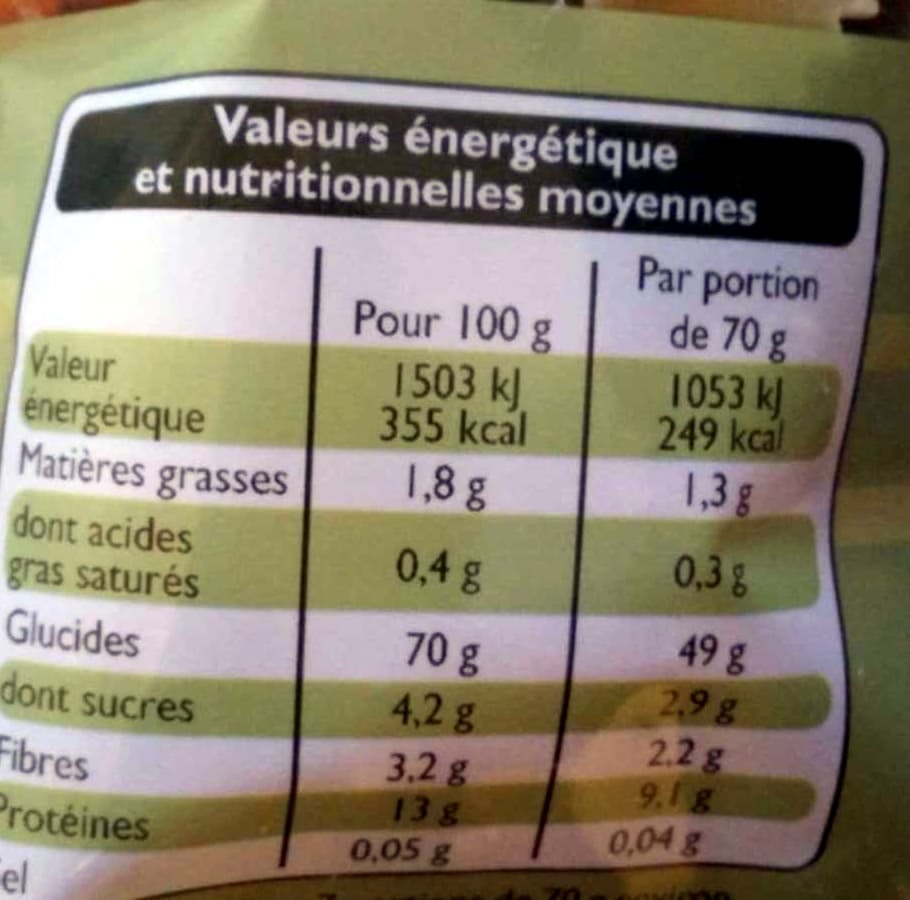 Leader Price Farfalle à la Tomate et aux Épinards packshot