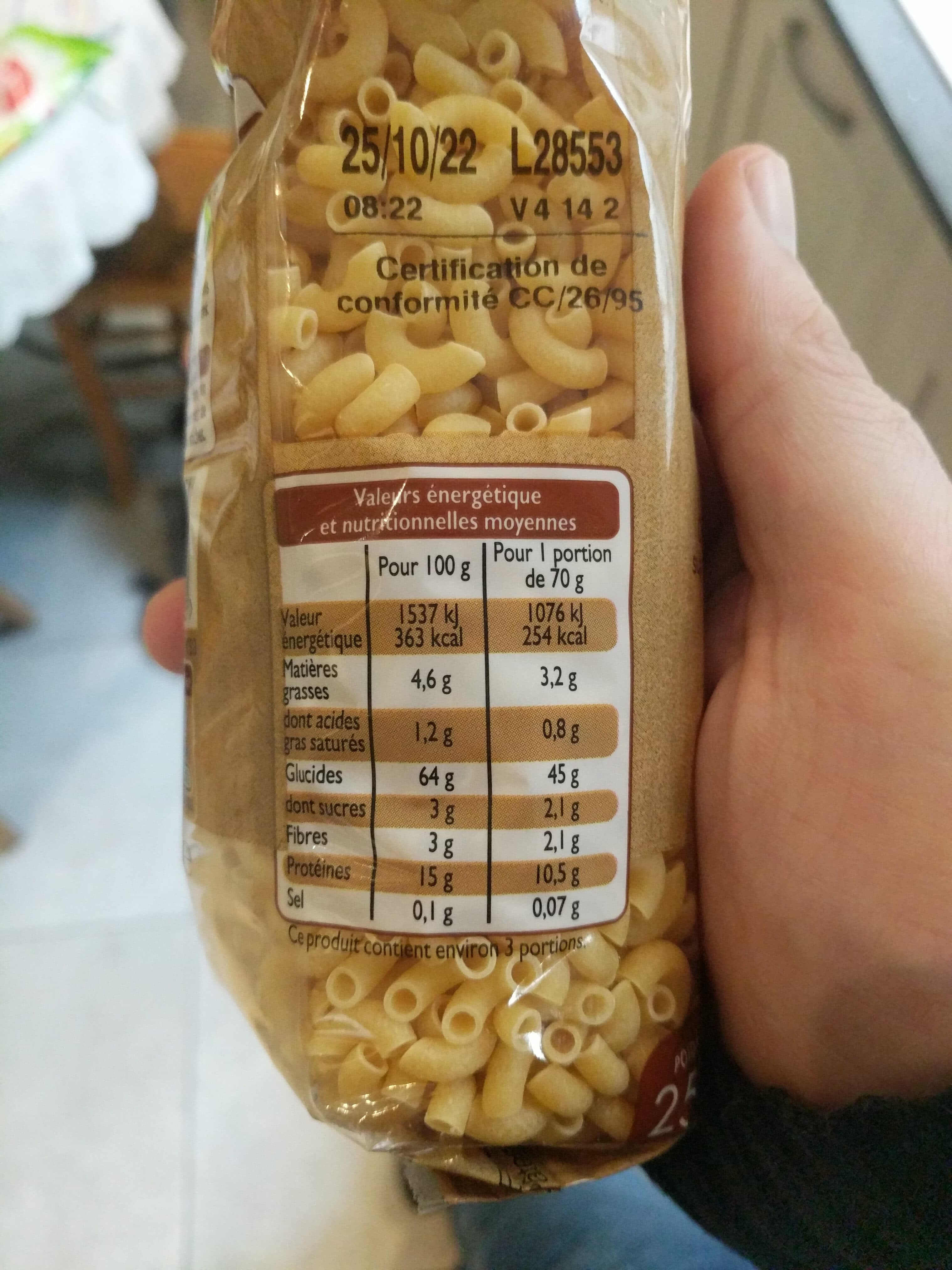 Leader Price Pâtes d'Alsace Coquillettes packshot