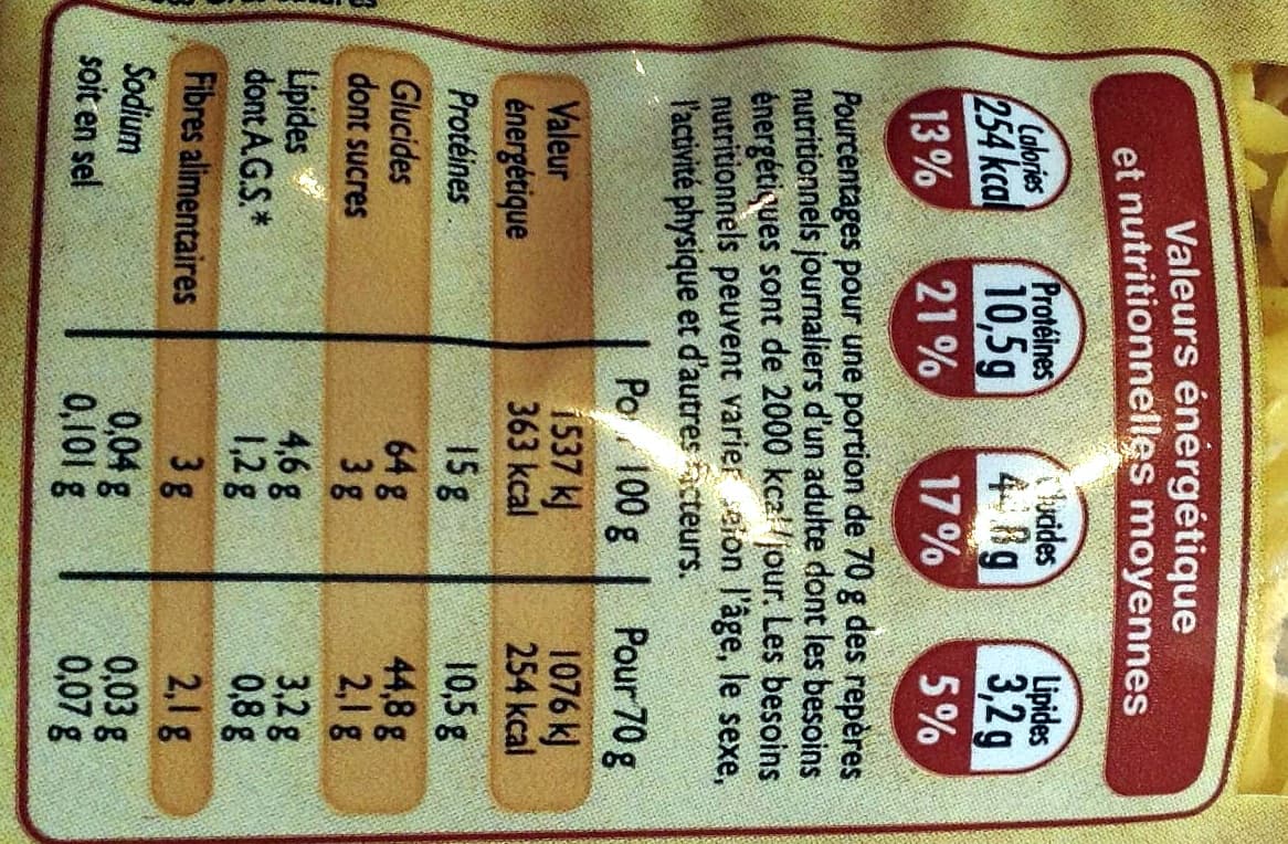 Leader Price Pâtes aux œufs frais - Torsades packshot