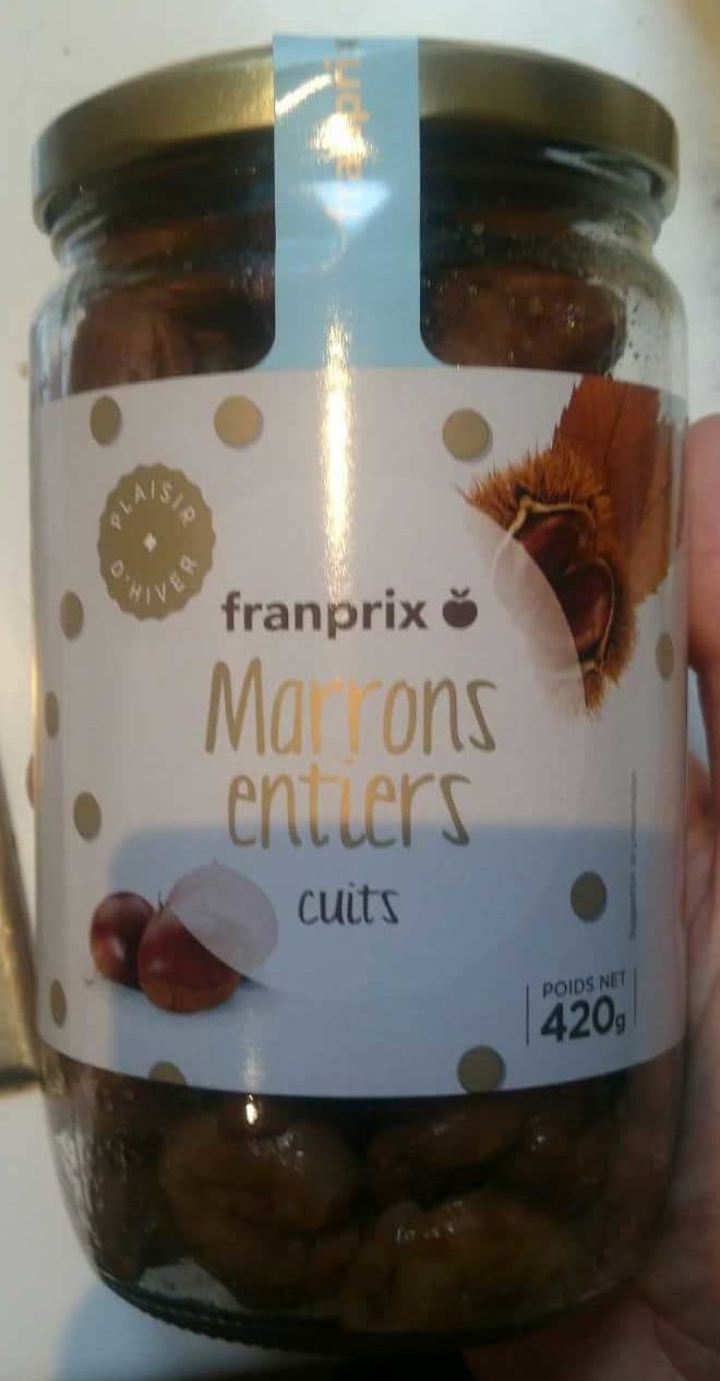 Franprix Marrons entiers packshot