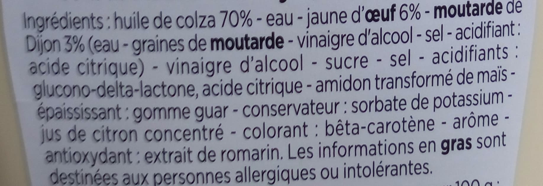 Franprix Mayonnaise à la moutarde de Dijon packshot