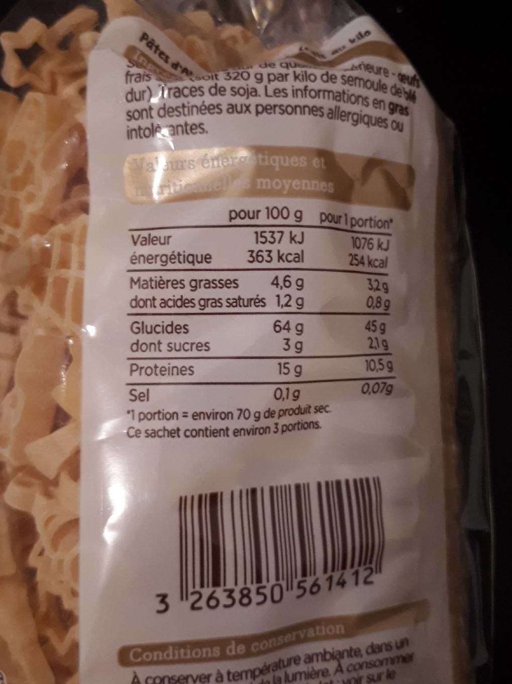 Franprix Pâtes de noël packshot