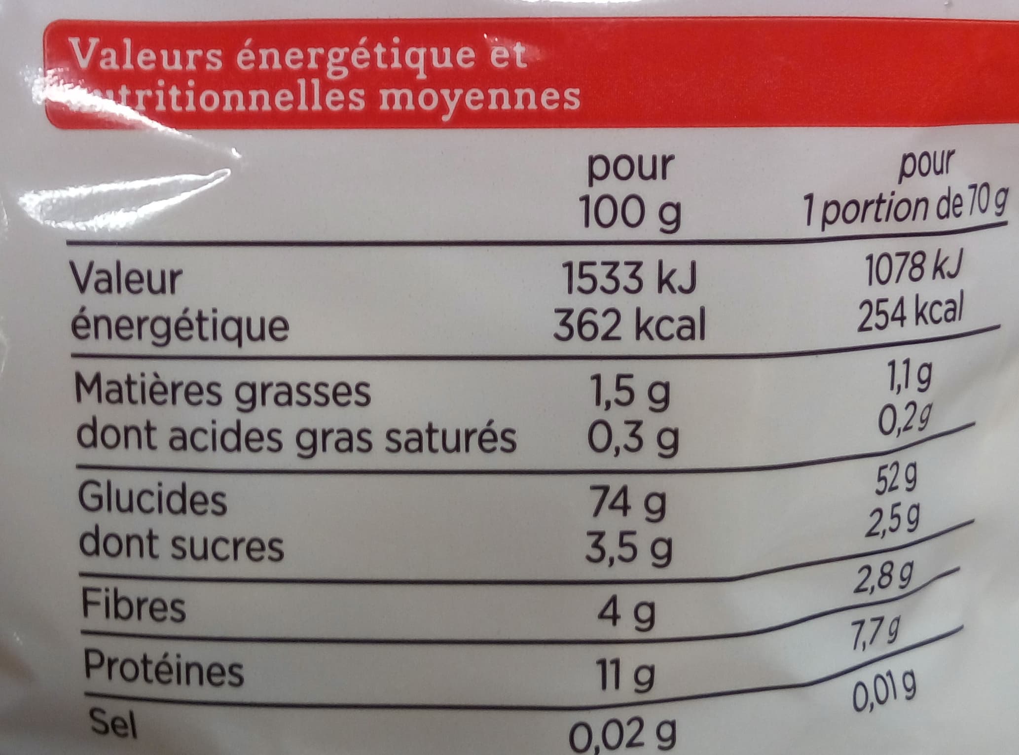 Franprix Nouilles packshot