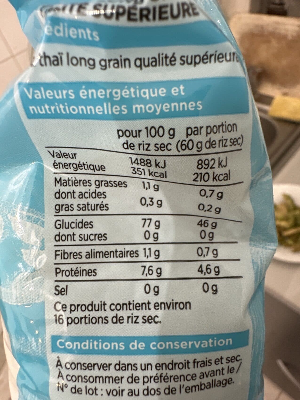Franprix Riz thaï packshot