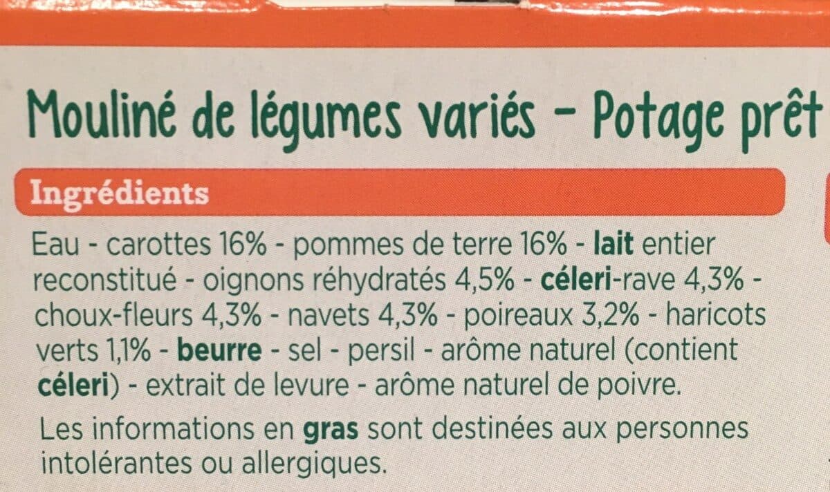 Franprix Mouliné Légumes Variés packshot