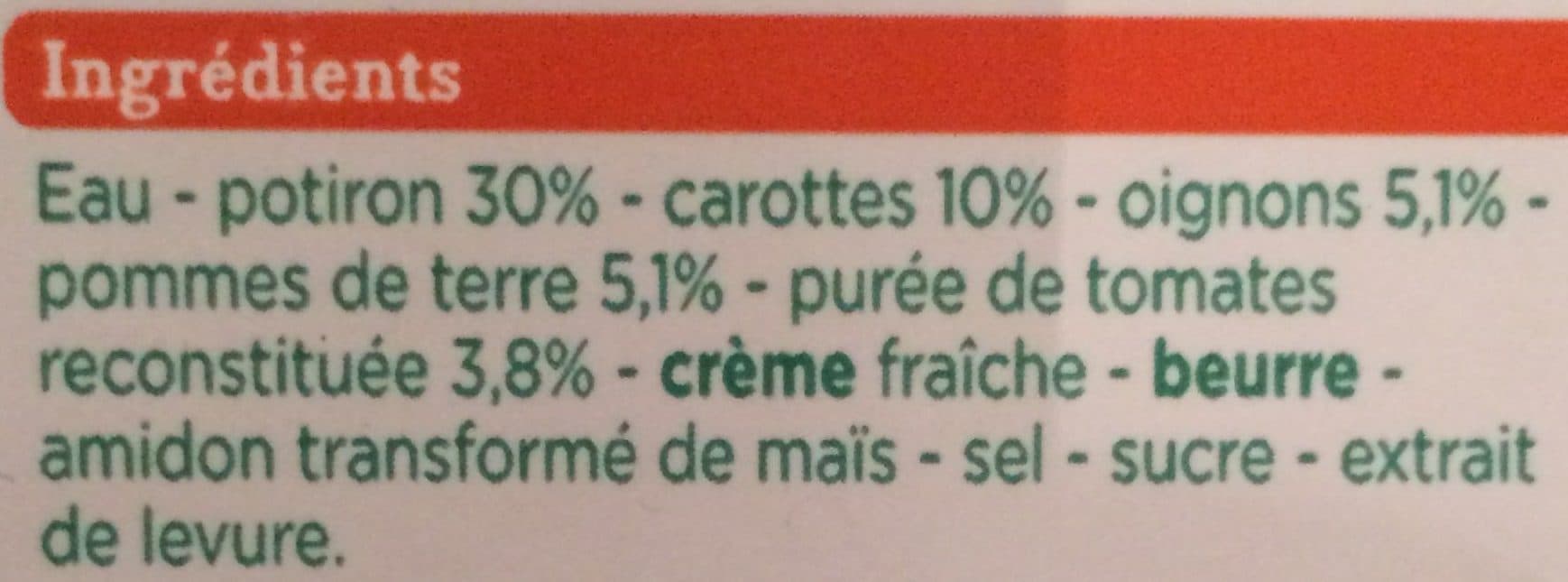 franprix Velouté potiron packshot