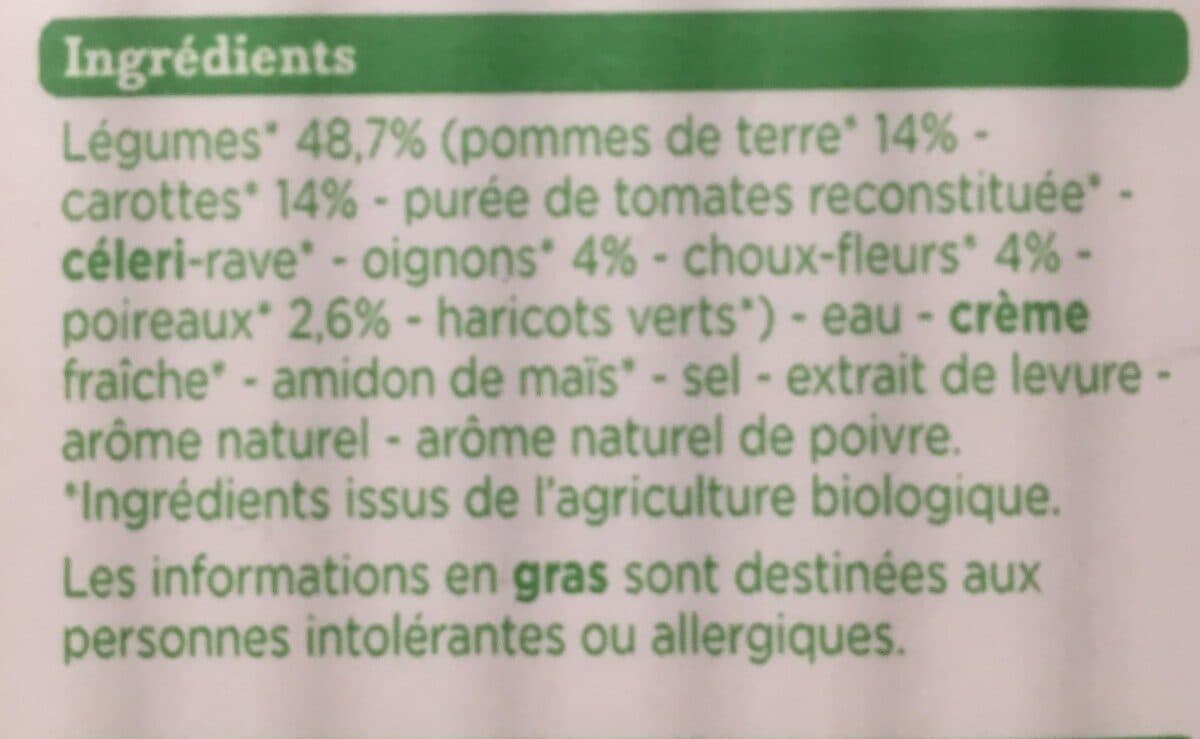 Franprix veloute legumes bio packshot
