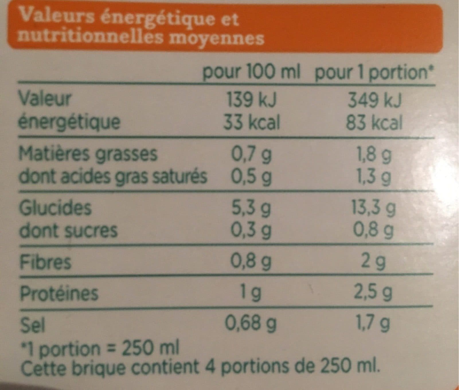 Franprix Mouliné Légumes Verts packshot