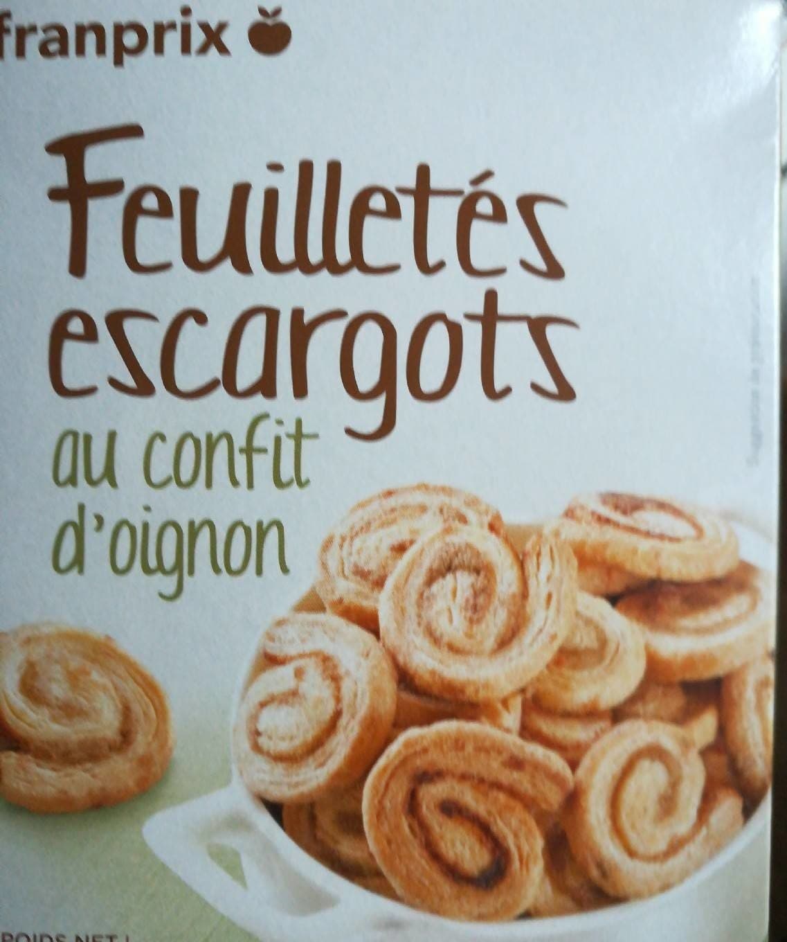 Franprix Feuilletés escargots au confit d oignon packshot