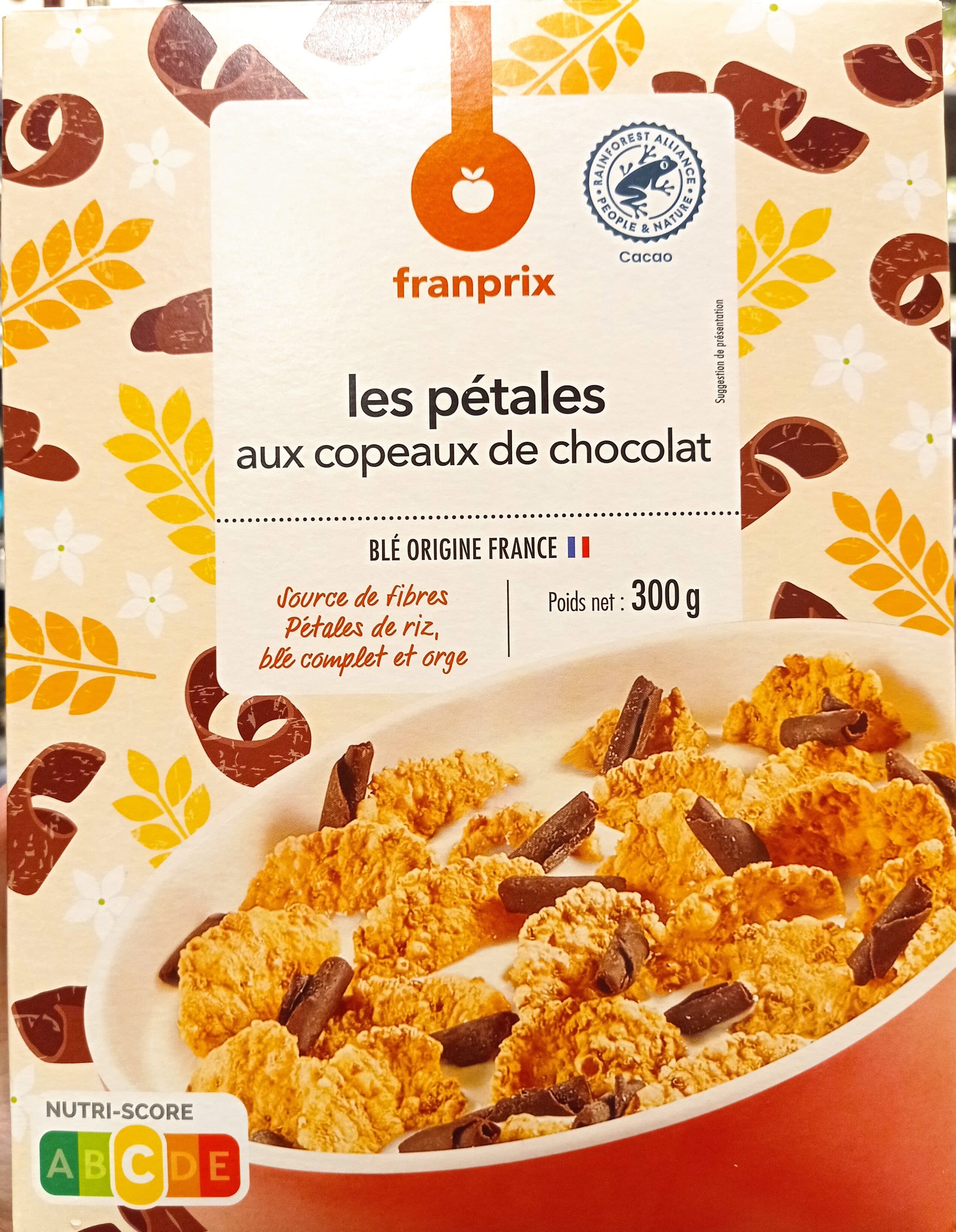 Franprix Pétales aux copeaux de chocolat packshot