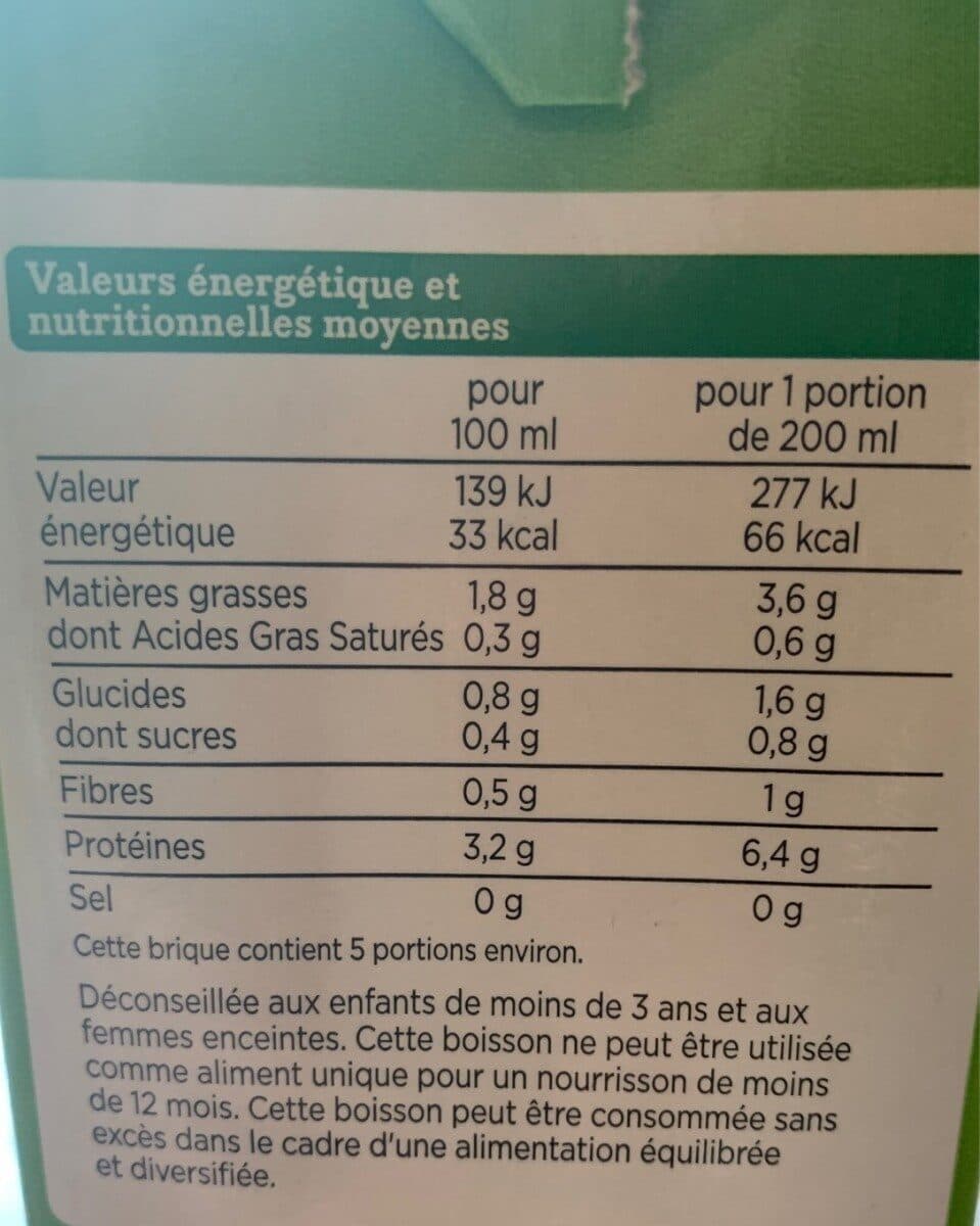 Franprix Franprix boisson soja nature bio packshot