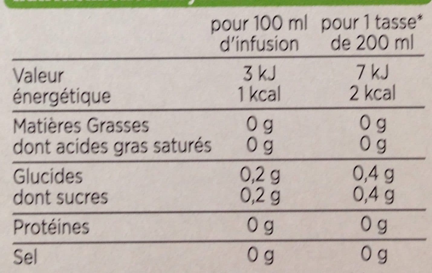 Franprix Infusion Nuit Paisible packshot