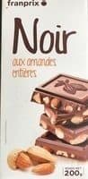 Franprix Noir aux amandes entières packshot