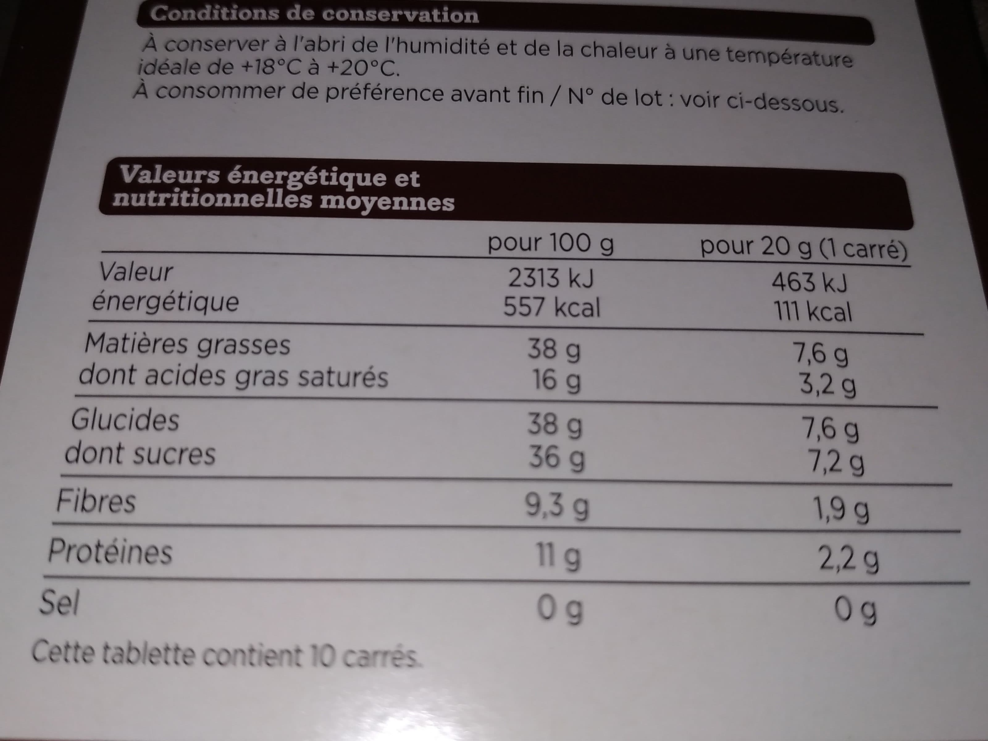 Franprix Noir aux amandes entières packshot