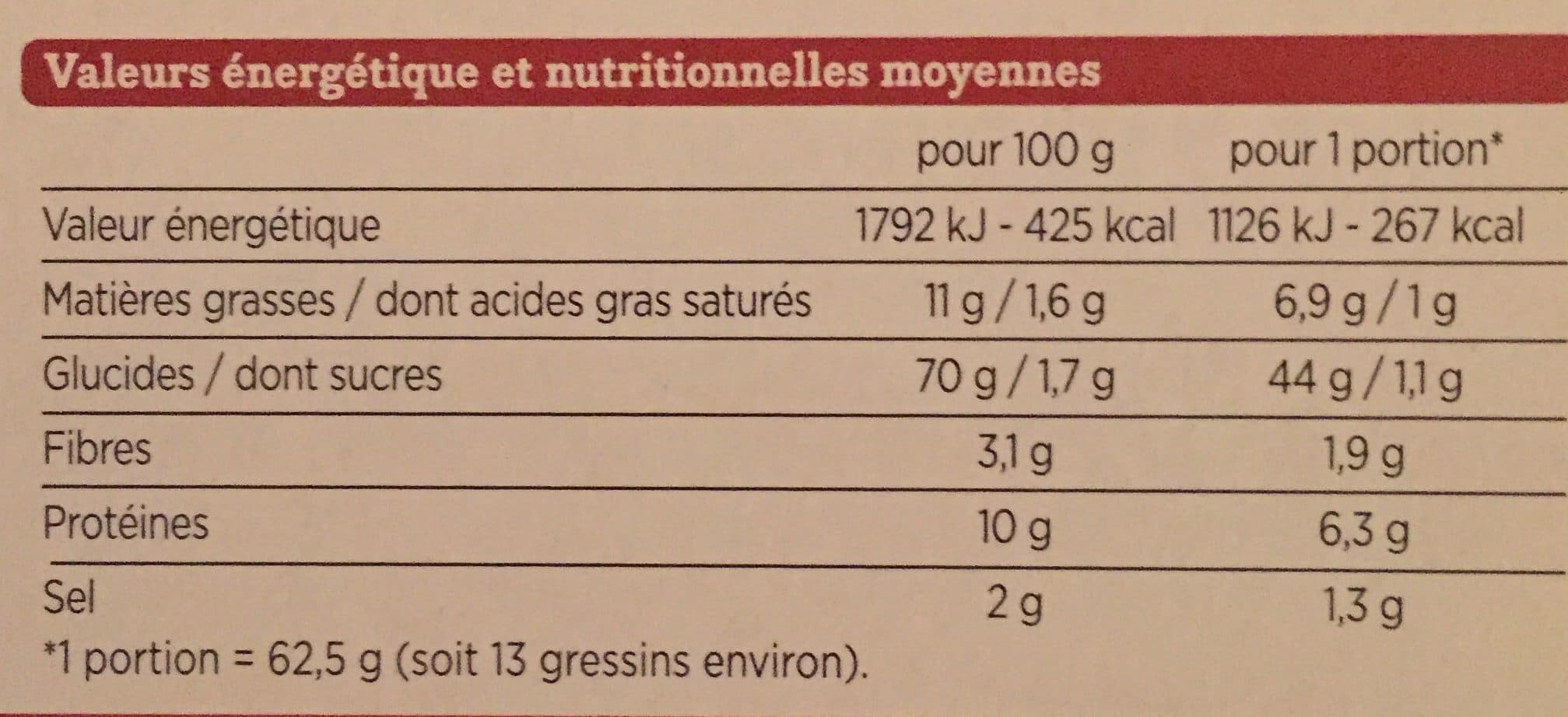 Franprix Gressins nature packshot