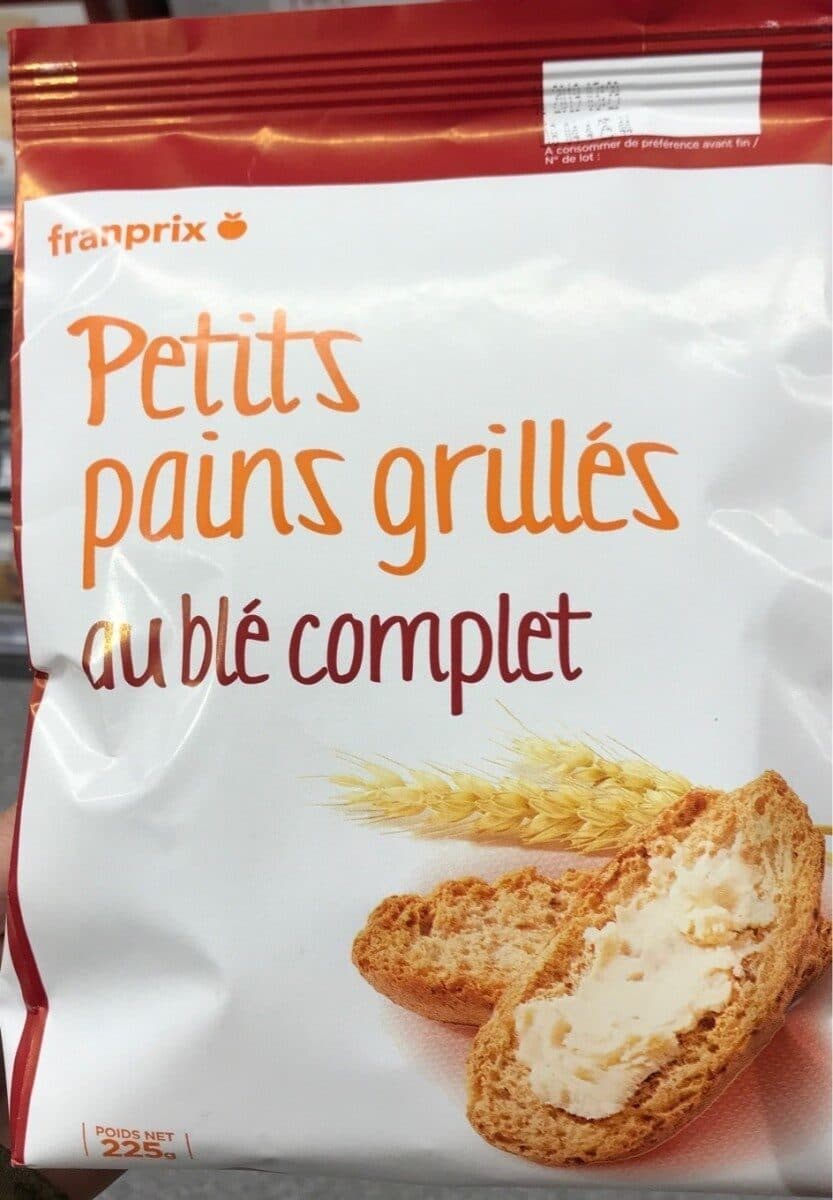 Franprix Pains grillés au blé complet packshot