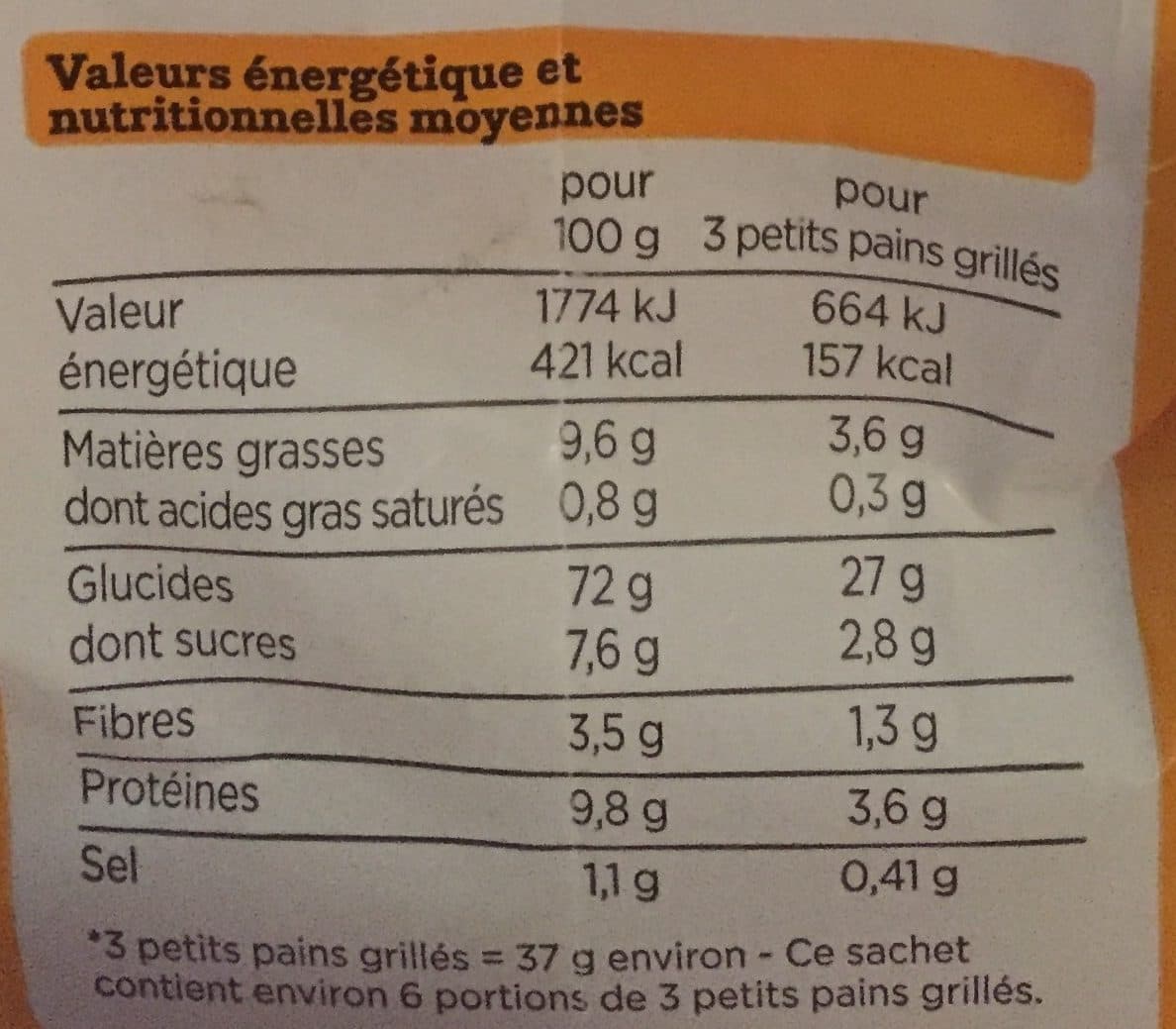 Franprix Petits pains grillés au froment packshot