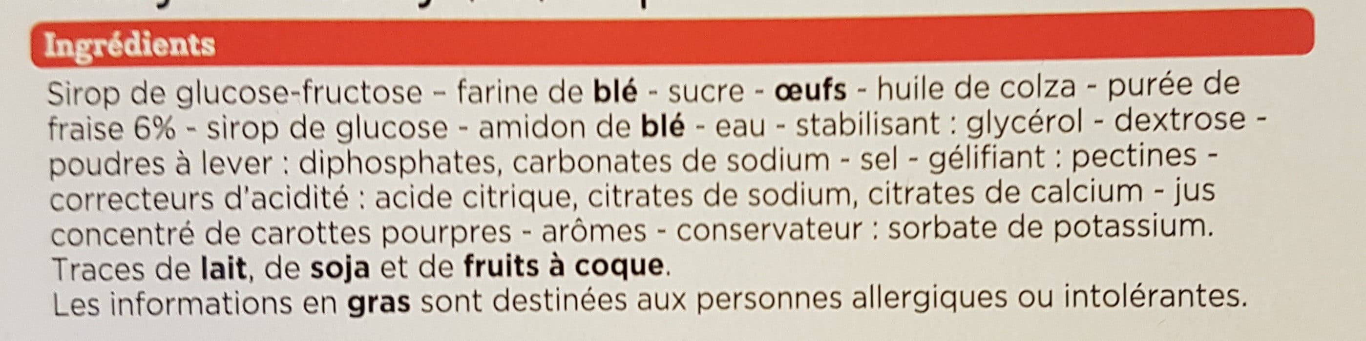 Franprix Mini goûters à la fraise packshot