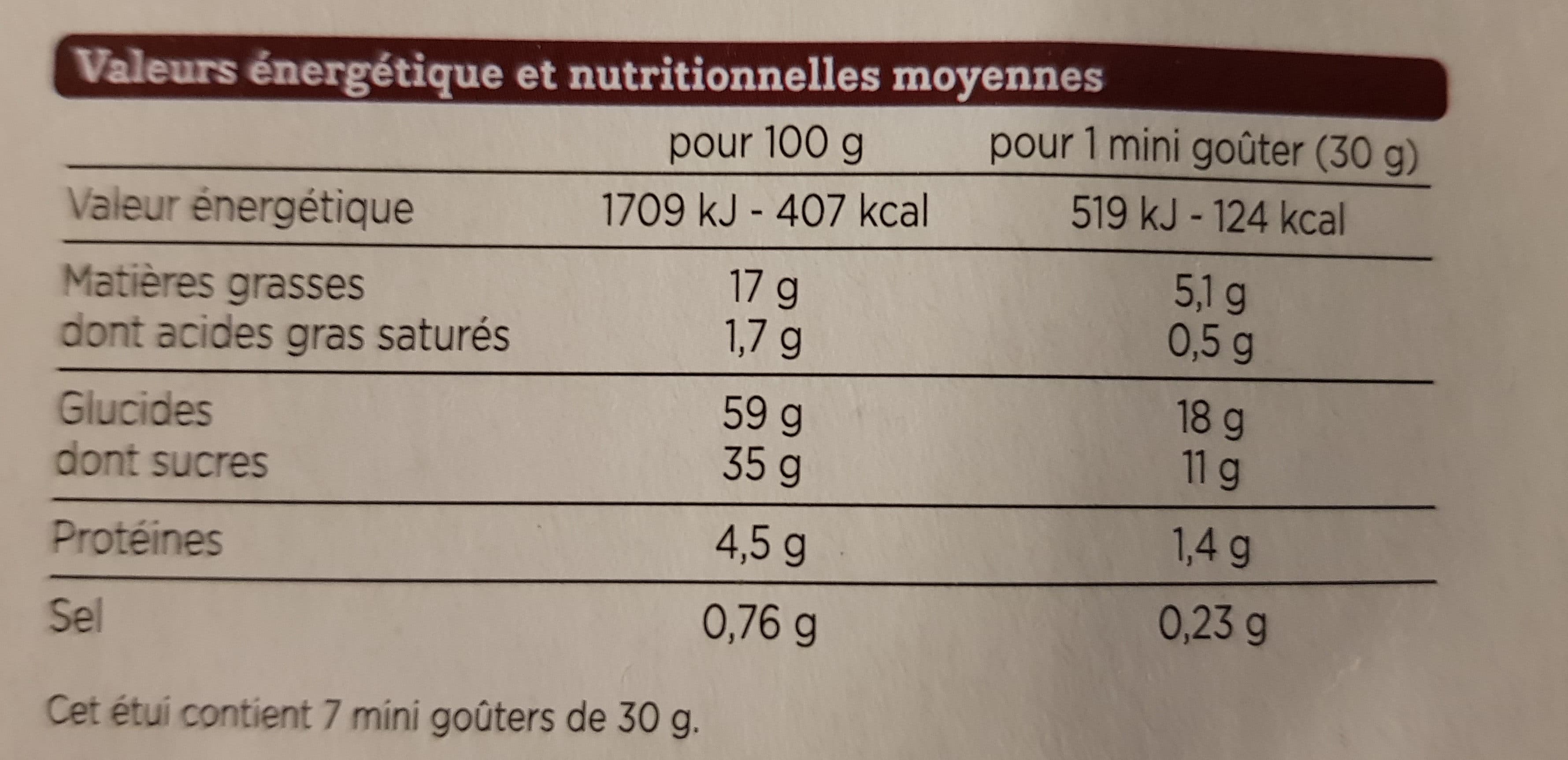 Franprix Mini Gouter Au Chocolat packshot