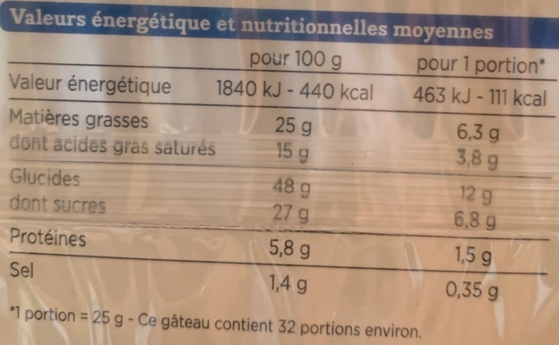 Franprix Quatre quart breton pur beurre packshot