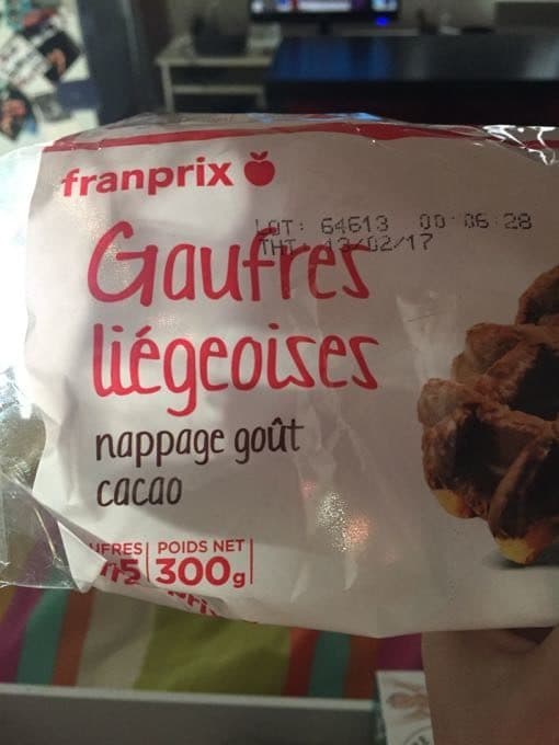 Franprix Gaufres liégeoises packshot