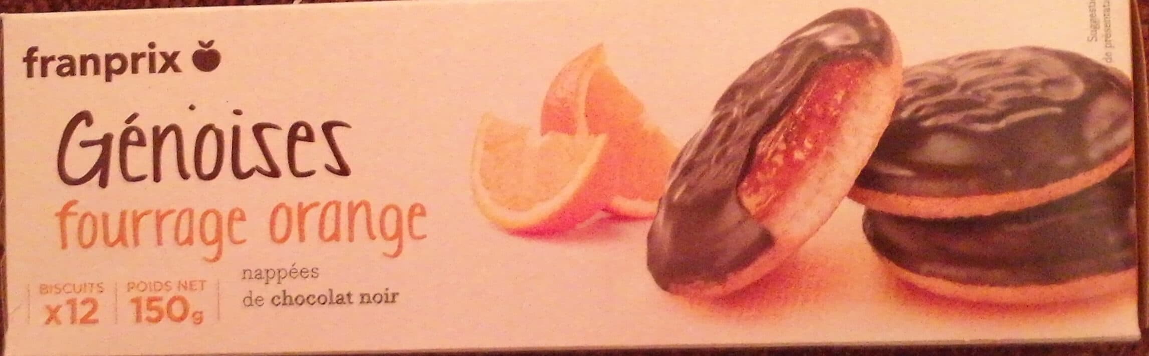 Franprix Génoises fourrage orange packshot