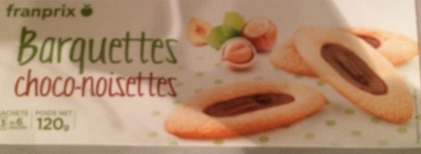 Franprix Barquettes Choco-Noisettes packshot