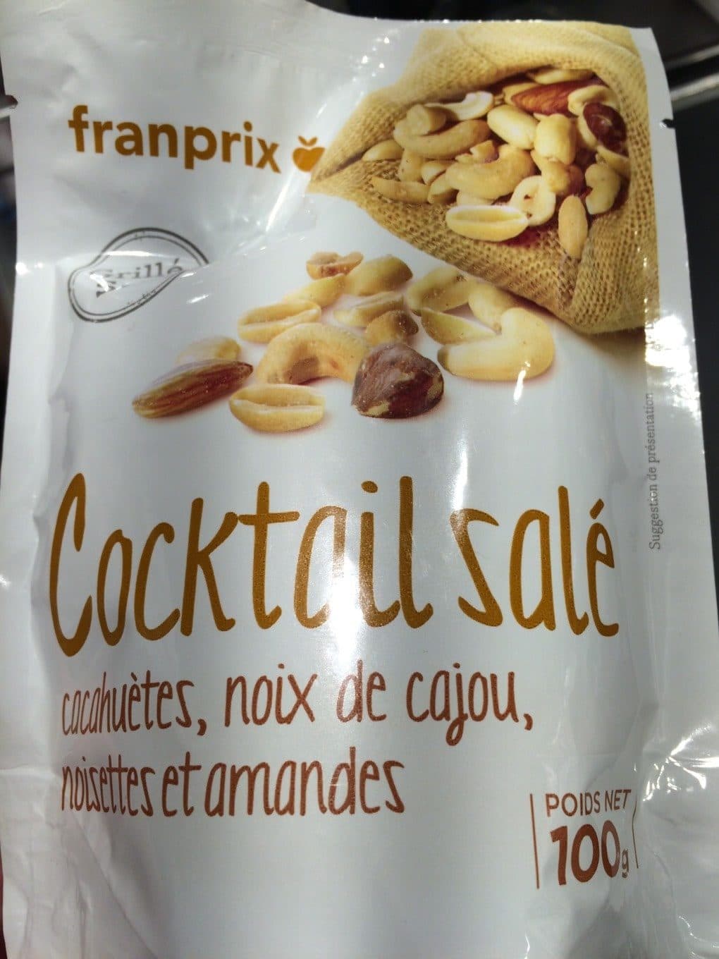 Franprix Cocktail salé, 100g packshot