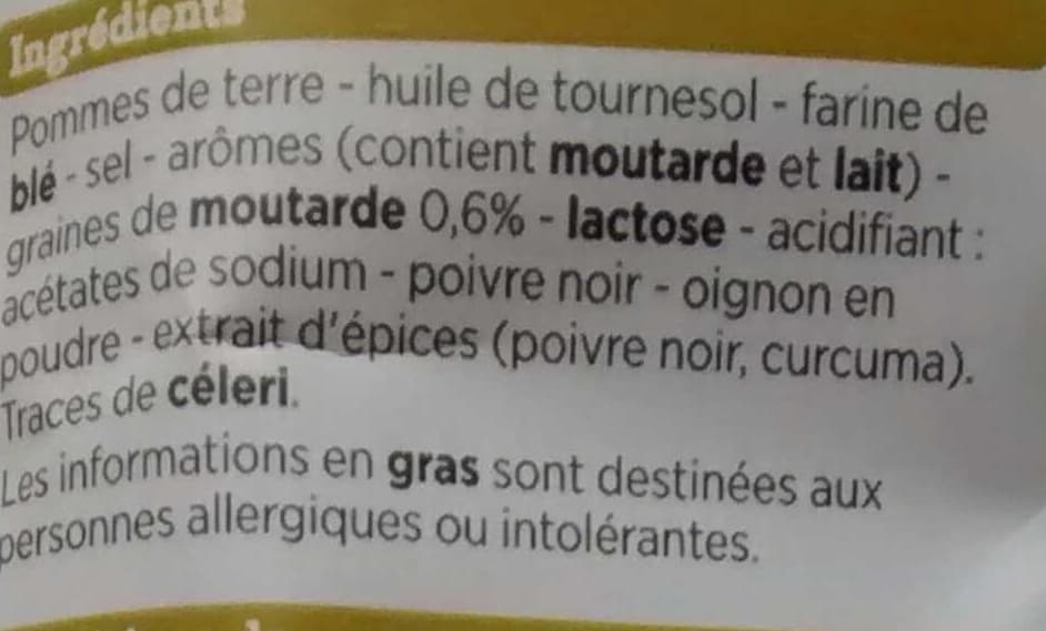 Franprix chips ancienne saveur moutarde packshot