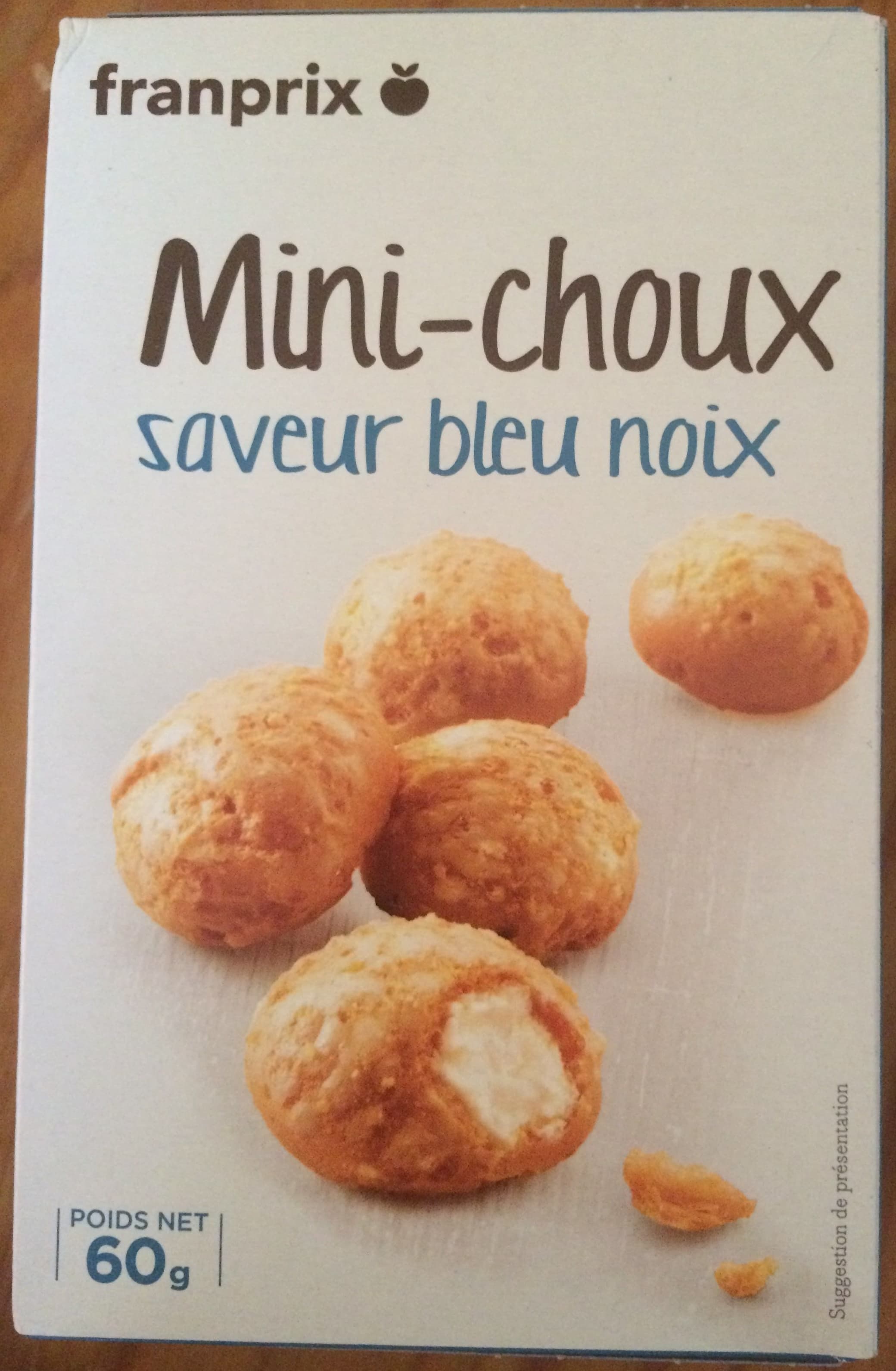 Franprix Mini-choux saveur bleu noix packshot