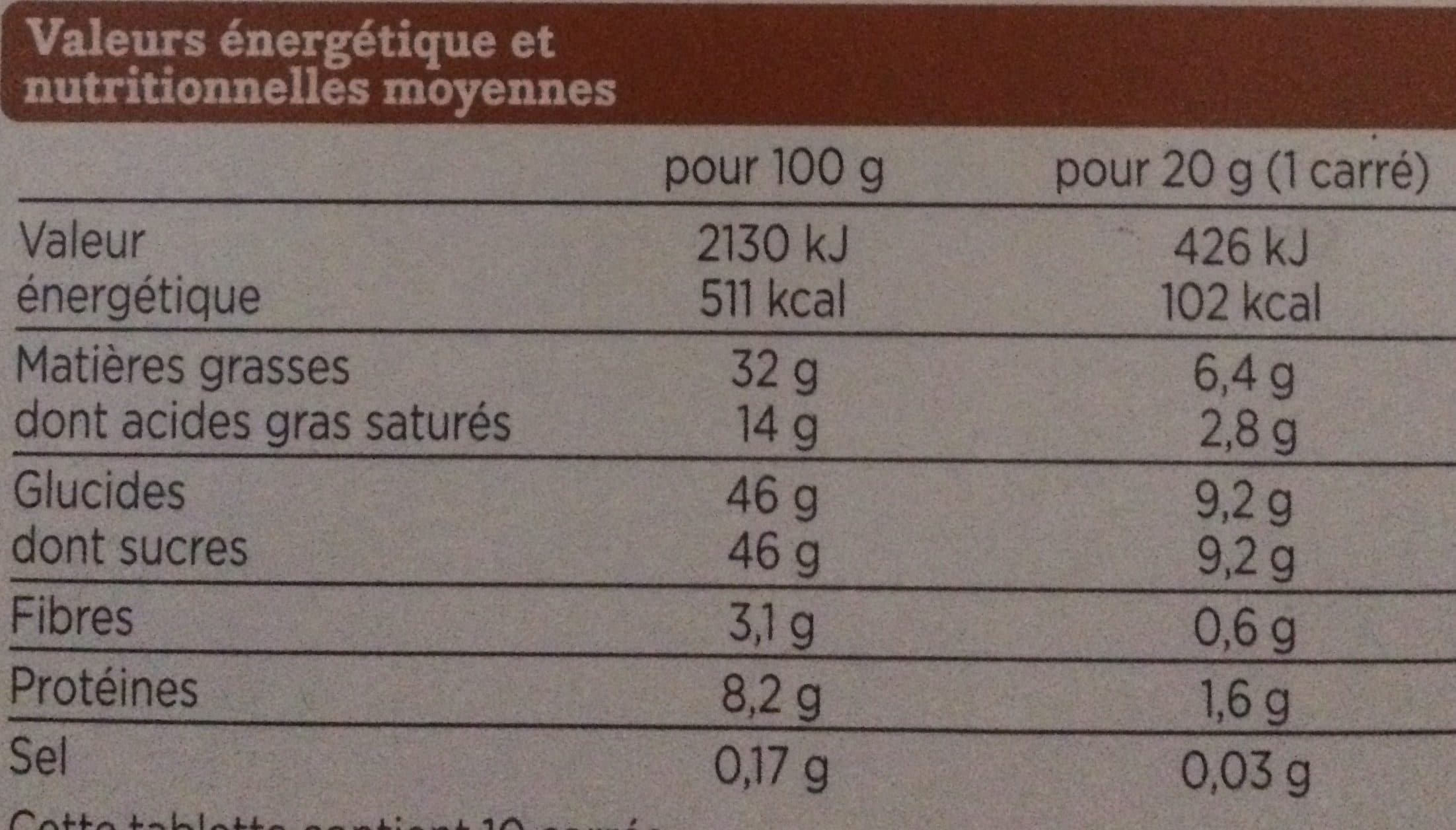 Franprix Chololat lait raisins et noisettes packshot