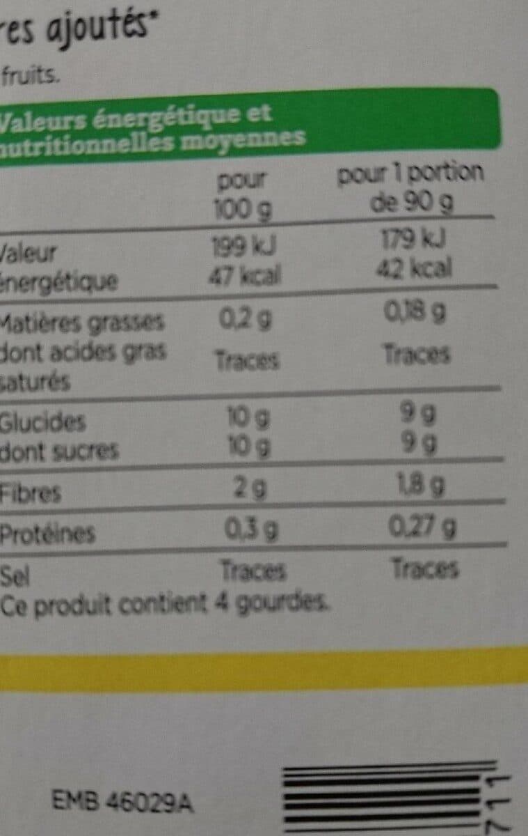 Franprix gourde pomme vanille sans sucre ajouté packshot