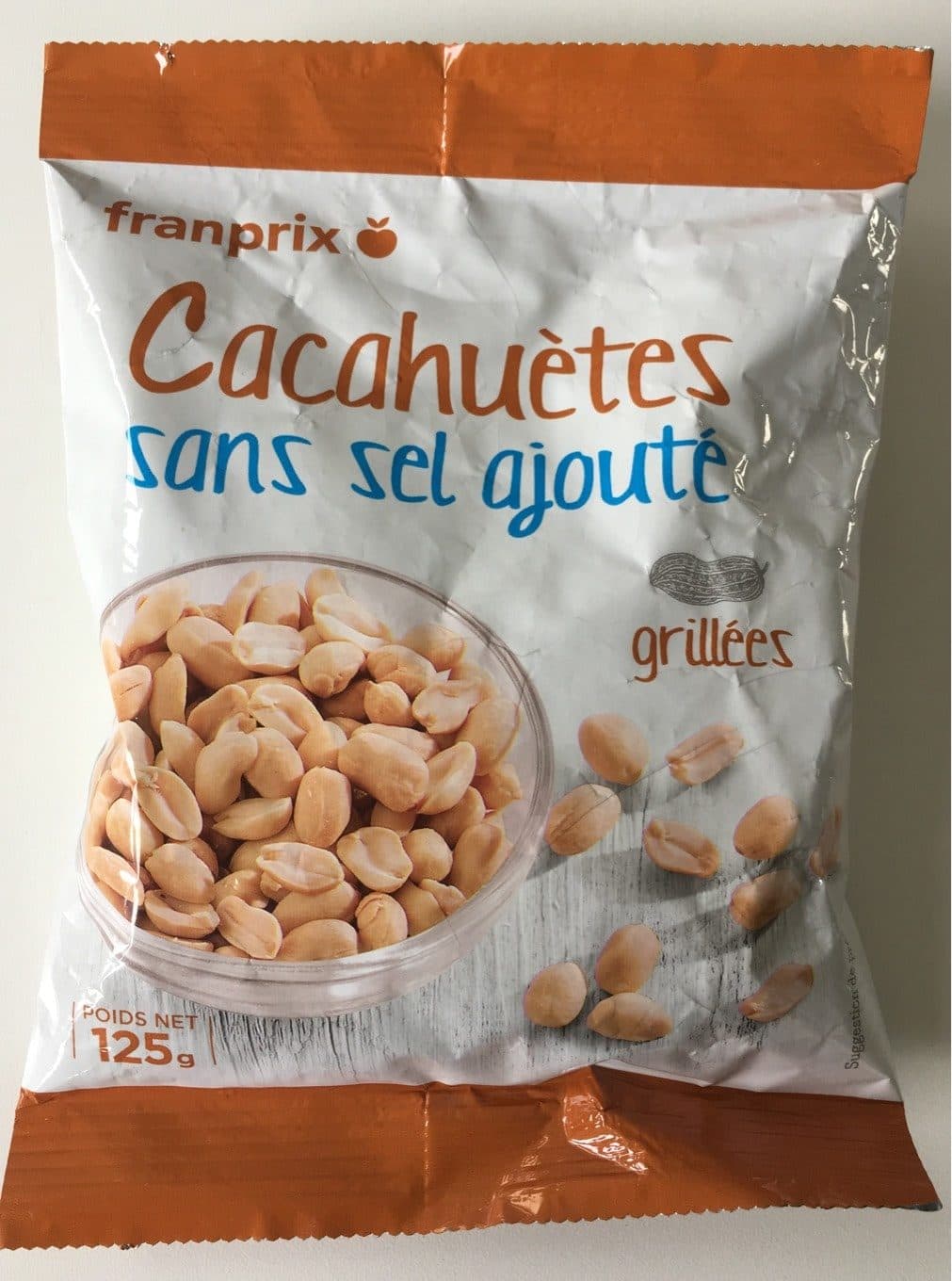 Franprix Cacahuètes Rôties à Sec (sans Sel ajouté) packshot