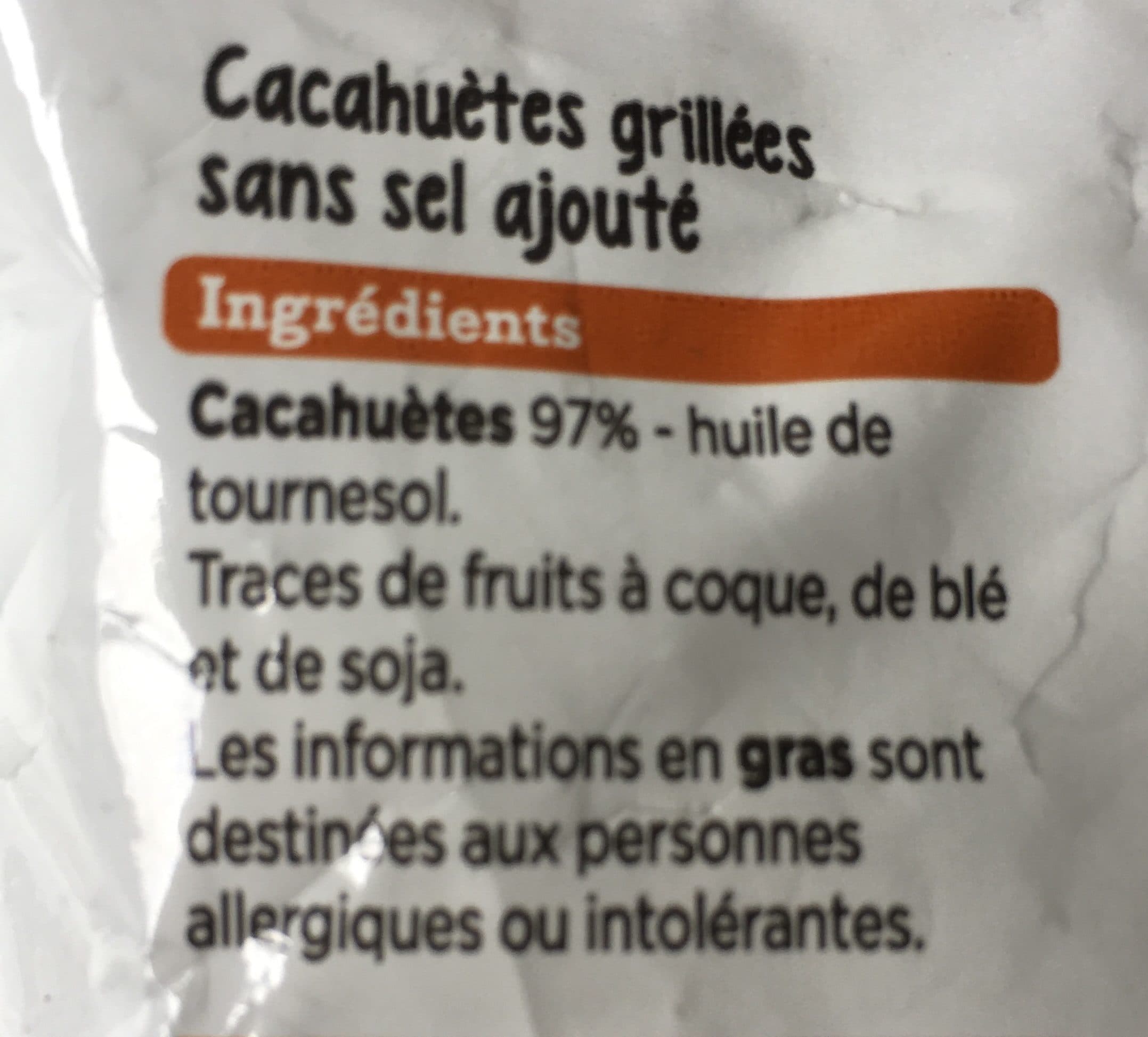 Franprix Cacahuètes Rôties à Sec (sans Sel ajouté) packshot
