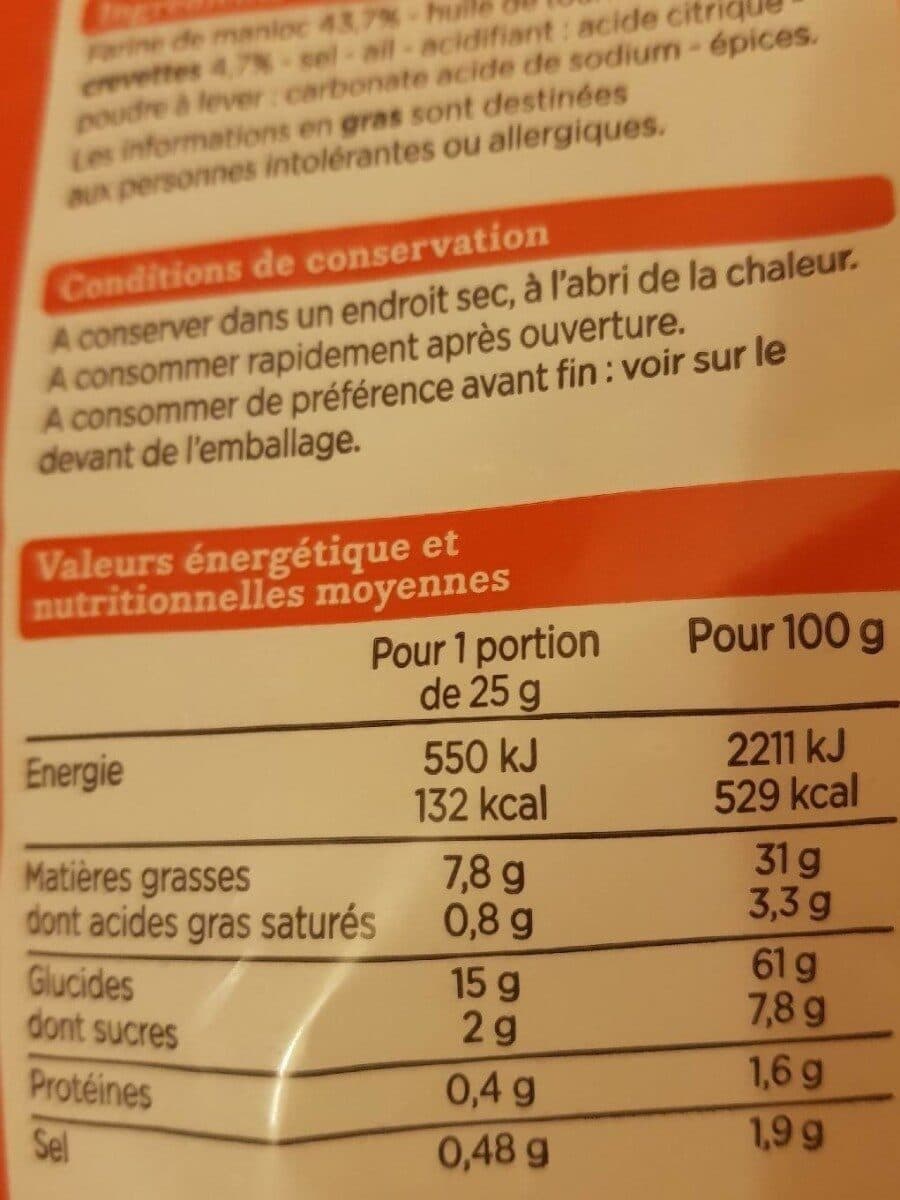 Franprix Chips aux crevettes packshot