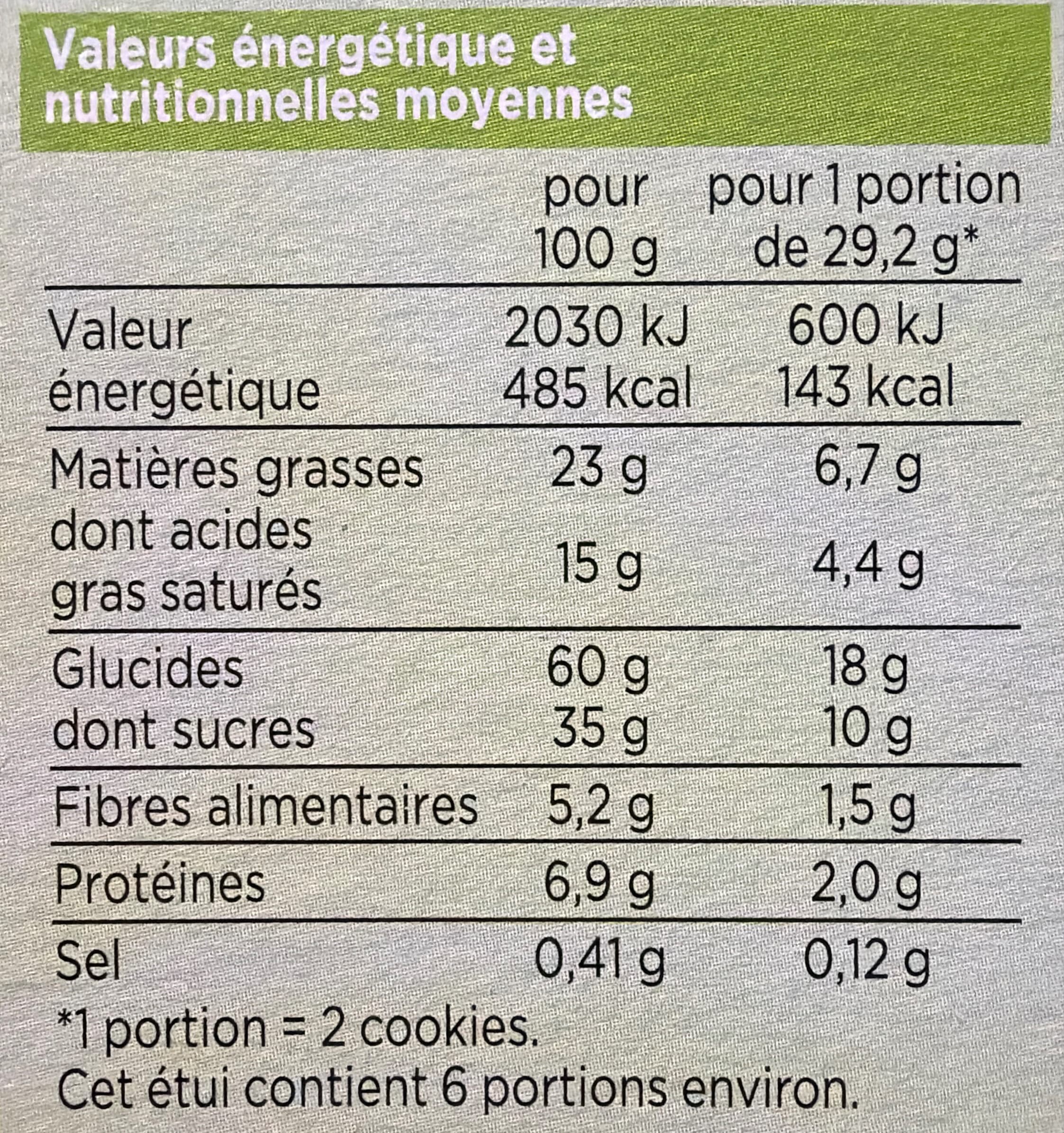 Franprix Les cookies Bio aux pépites de chocolat noir packshot